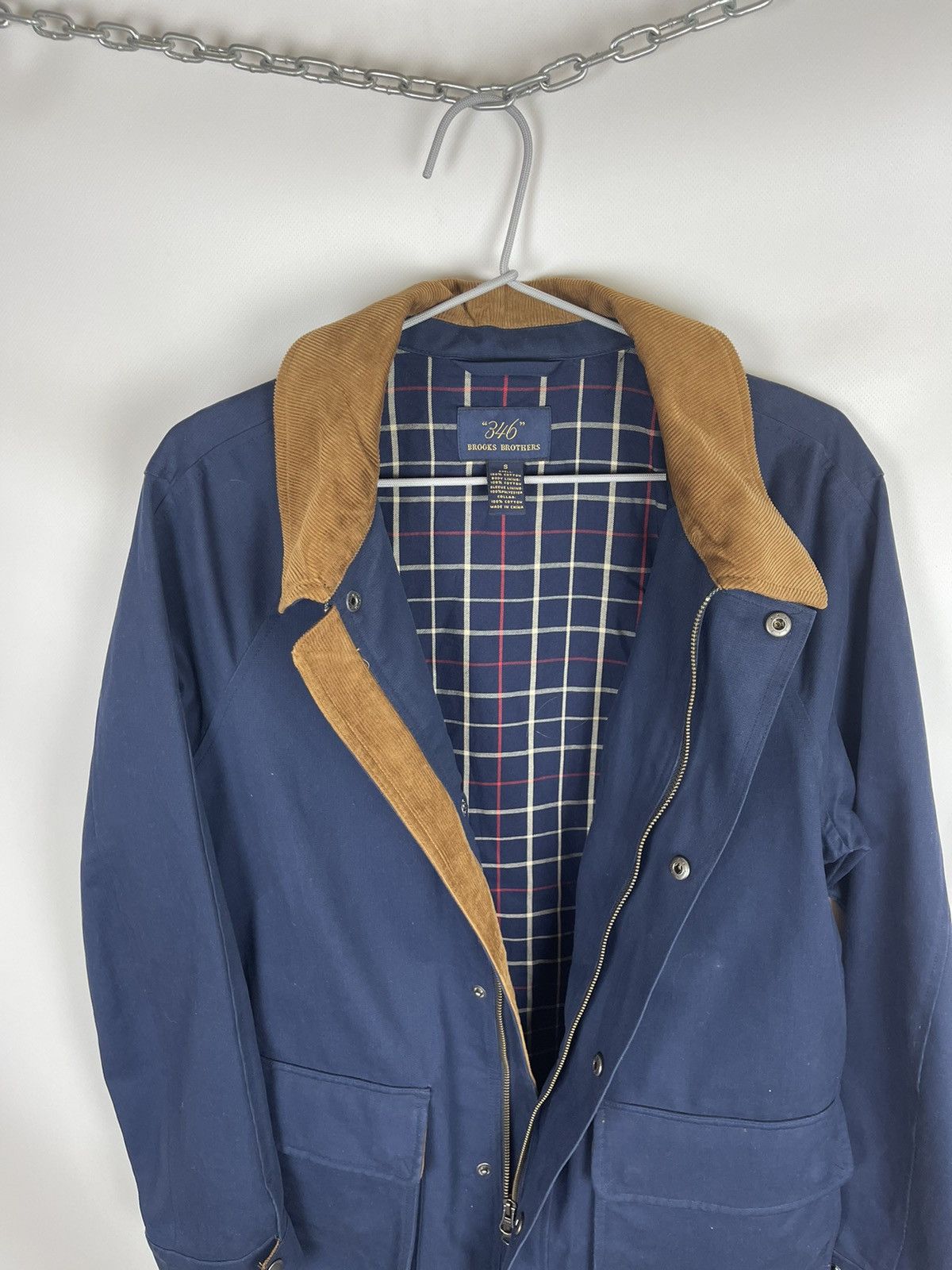 Brooks Brothers “346” Brooks Brother blue coach jacket corduroy collar Size US S / EU 44-46 / 1 - 13 Thumbnail