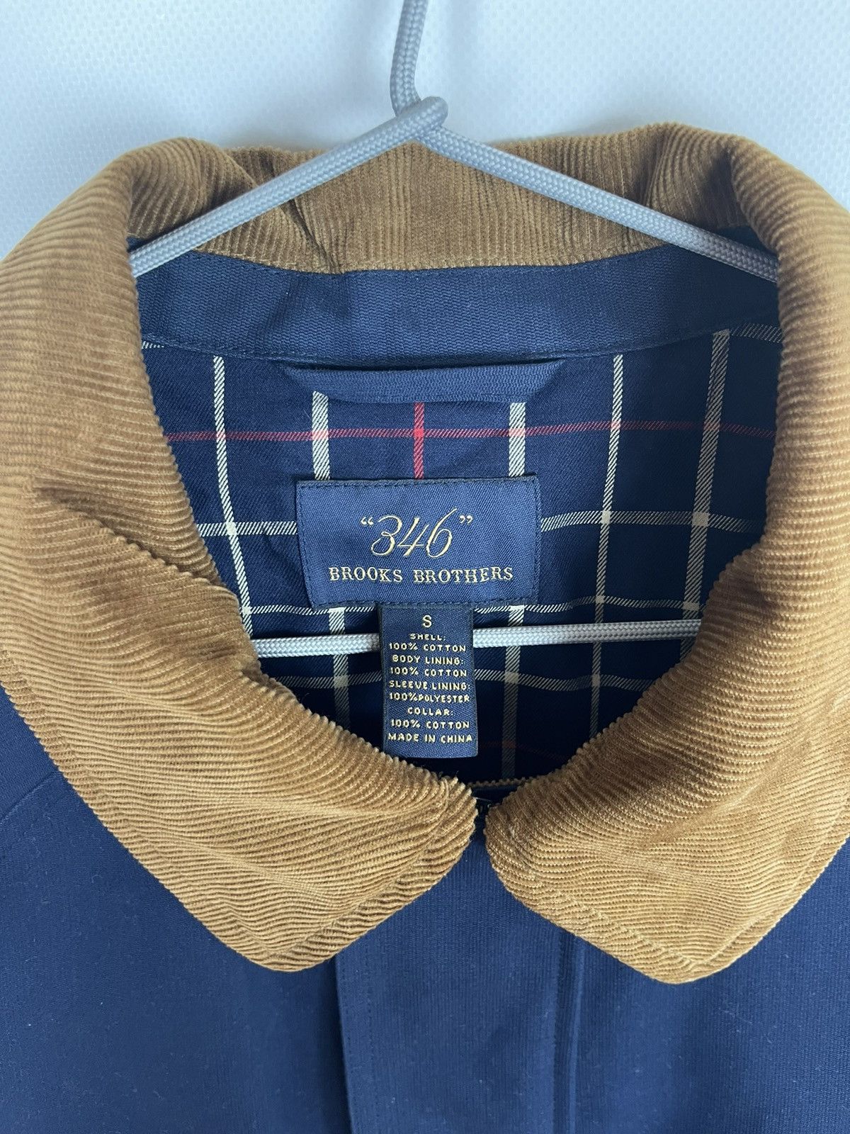 Brooks Brothers “346” Brooks Brother blue coach jacket corduroy collar Size US S / EU 44-46 / 1 - 7 Thumbnail