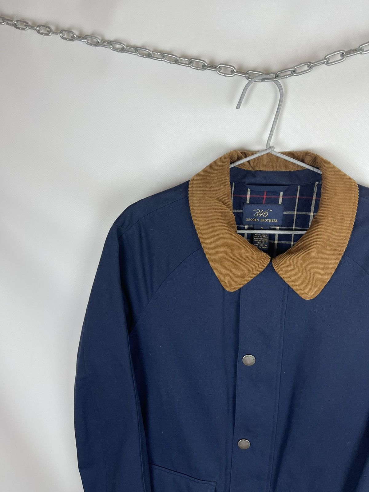 Brooks Brothers “346” Brooks Brother blue coach jacket corduroy collar Size US S / EU 44-46 / 1 - 3 Thumbnail