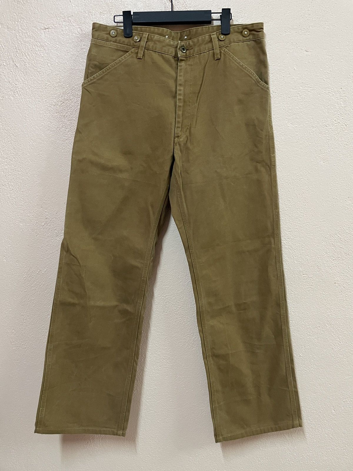 United Arrows United Arrows Japan Baker denim cotton double knee W34 Size US 34 / EU 50 - 1 Thumbnail