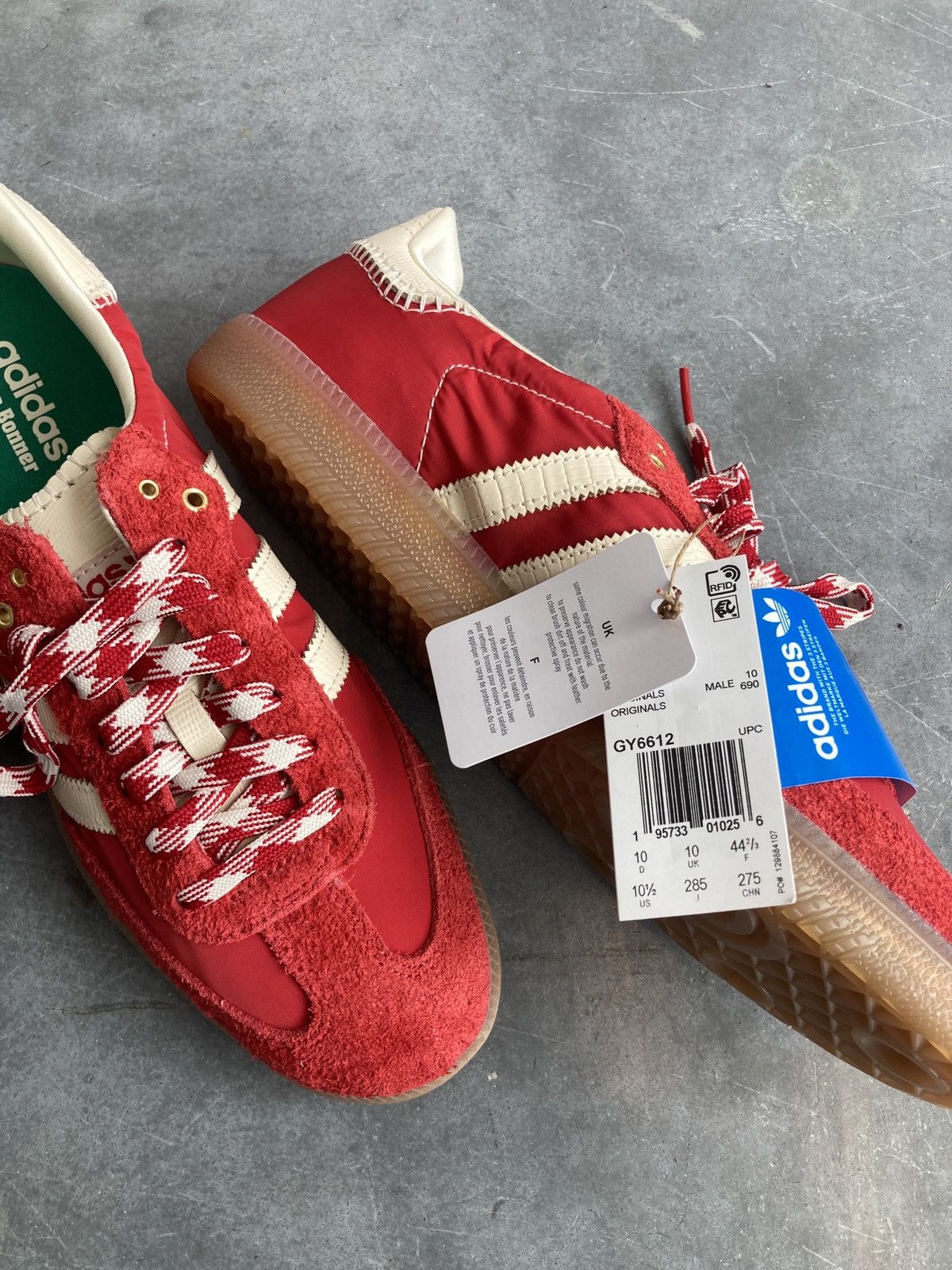 adidas gazelle silver green womens Adidas Samba Wales Bonner Red White  Flower Kickz