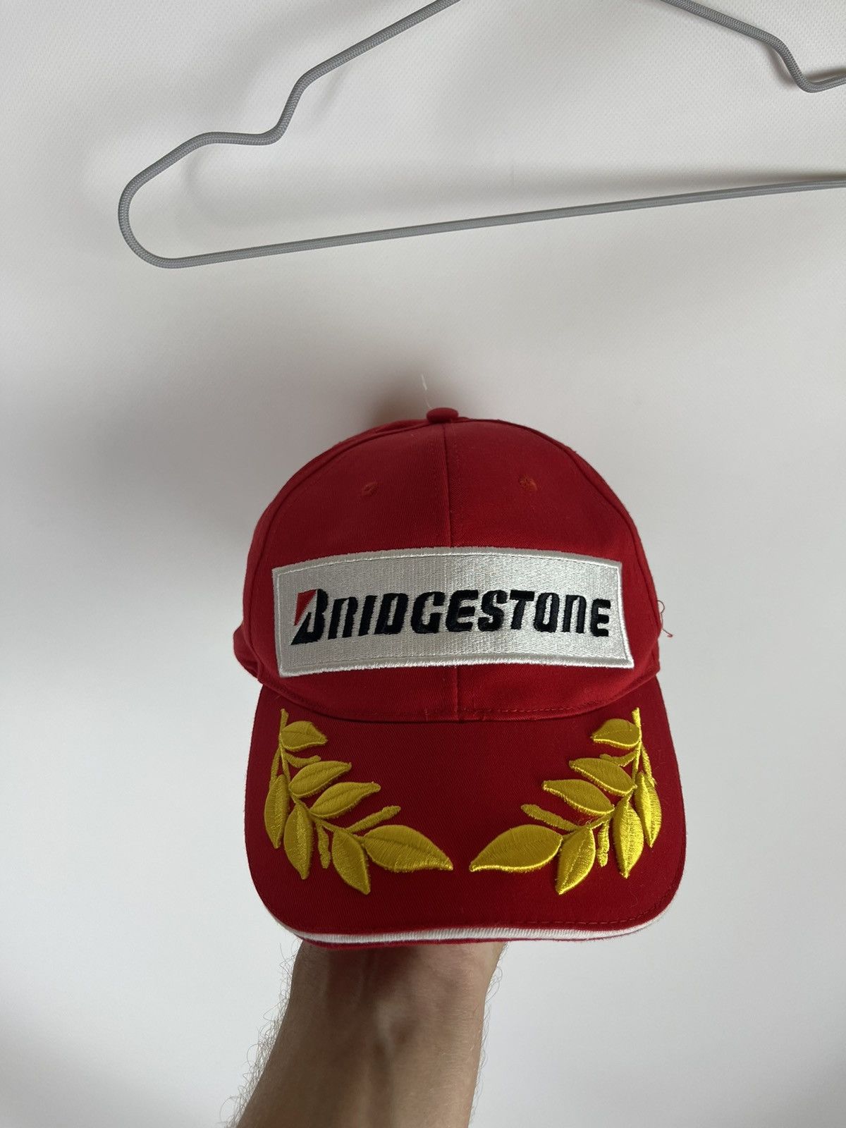 Formula 1 Bridgestone official vintage red racing cap rare Size ONE SIZE - 2 Thumbnail