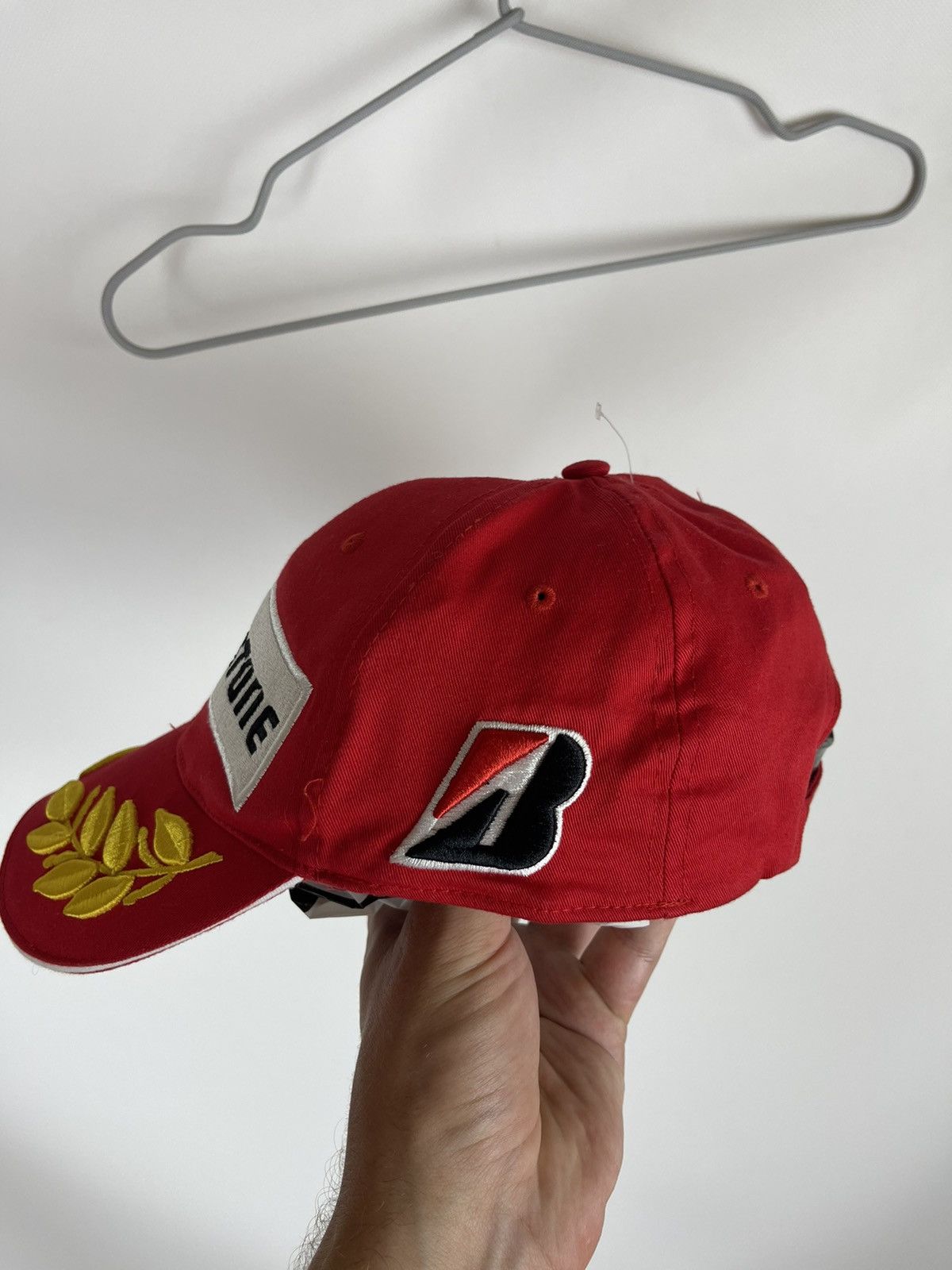 Formula 1 Bridgestone official vintage red racing cap rare Size ONE SIZE - 4 Thumbnail