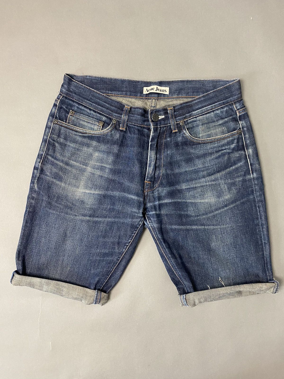 Acne Studios × Vintage Acne Jeans vintage navy denim shorts Size US 31 - 1 Thumbnail