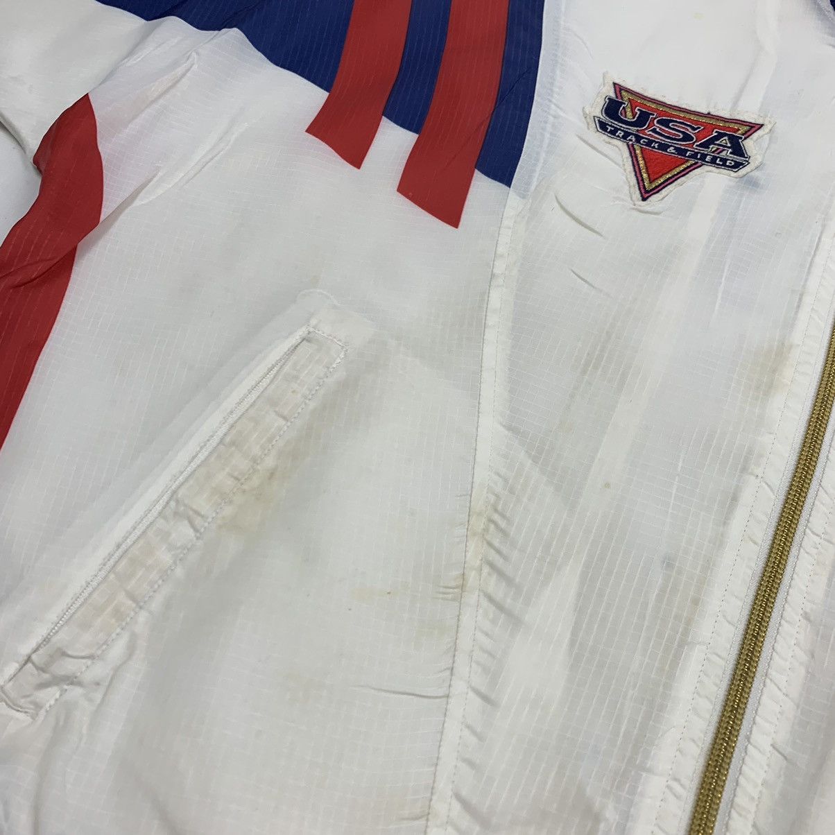 Nike Vintage Nike USA Colour Block Light Zipper Jacket Size US M / EU 48-50 / 2 - 11 Thumbnail