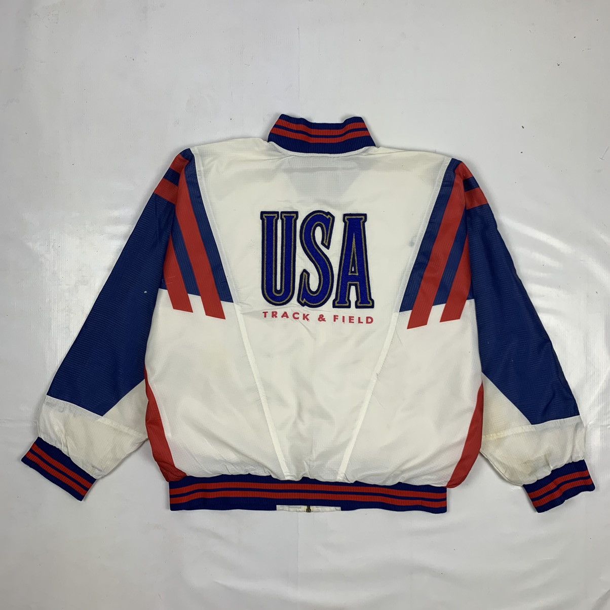 Nike Vintage Nike USA Colour Block Light Zipper Jacket Size US M / EU 48-50 / 2 - 7 Thumbnail