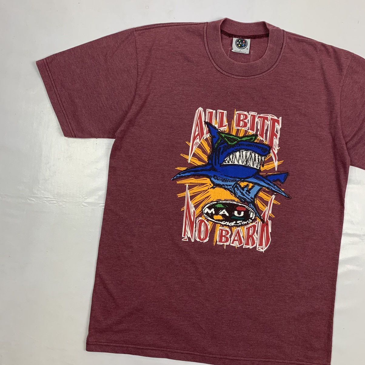 Maui and Sons Vintage Maui And Sons Shark Shirt Size US L / EU 52-54 / 3 - 2 Thumbnail