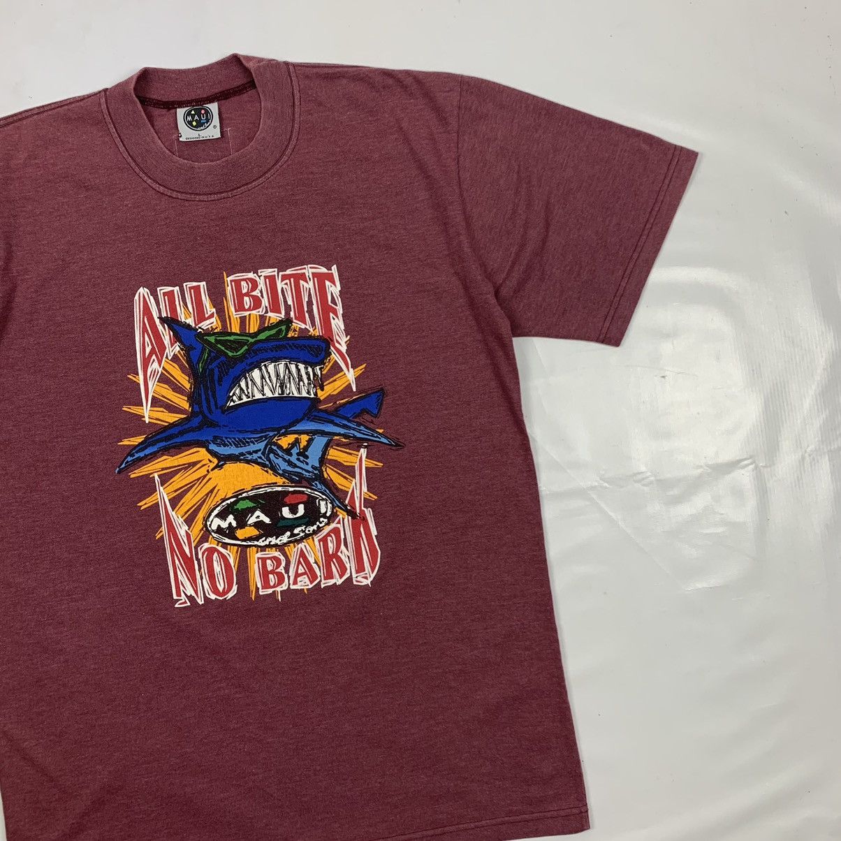 Maui and Sons Vintage Maui And Sons Shark Shirt Size US L / EU 52-54 / 3 - 3 Thumbnail