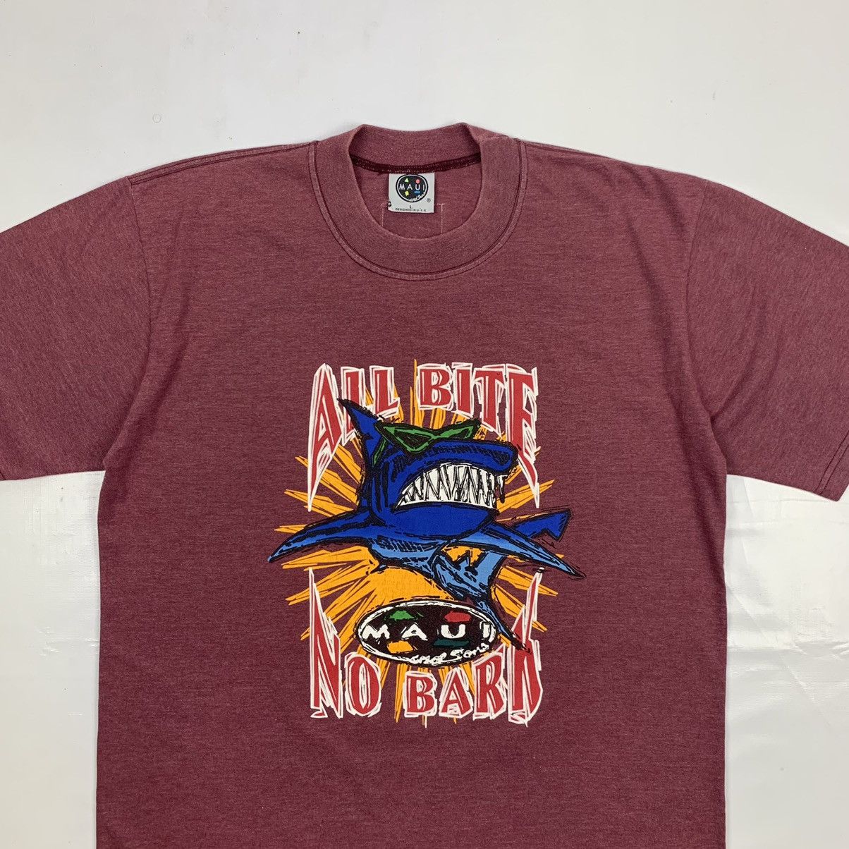 Maui and Sons Vintage Maui And Sons Shark Shirt Size US L / EU 52-54 / 3 - 4 Thumbnail