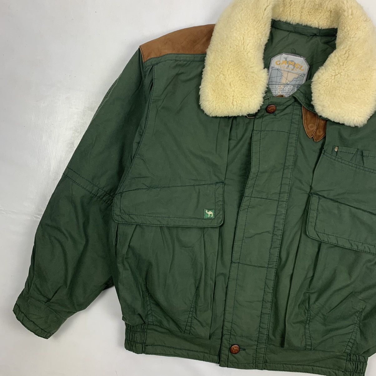 Camel Vintage Camel Flight Jacket Size US XL / EU 56 / 4 - 2 Thumbnail
