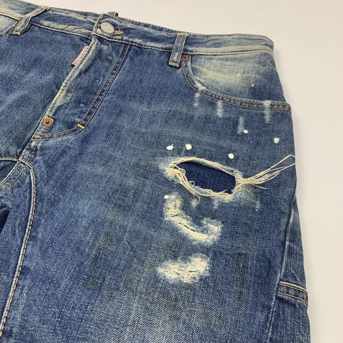 Dsquared2 × Vintage Vintage Distressed Dsquared2 Denim Jeans Pant Size US 33 - 6 Thumbnail