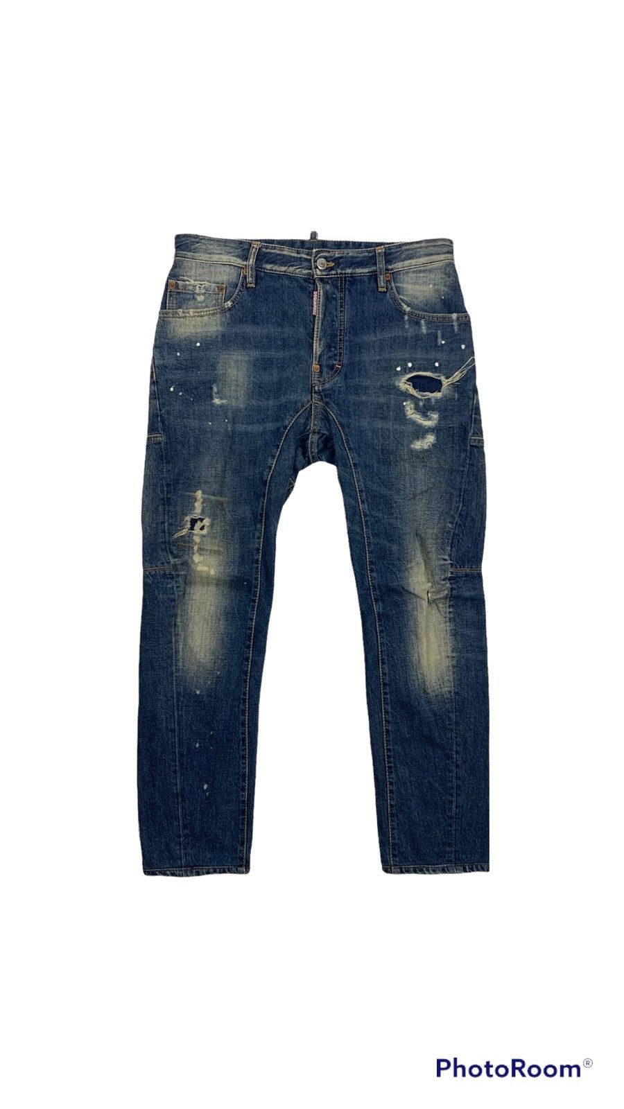 Dsquared2 × Vintage Vintage Distressed Dsquared2 Denim Jeans Pant Size US 33 - 1 Thumbnail