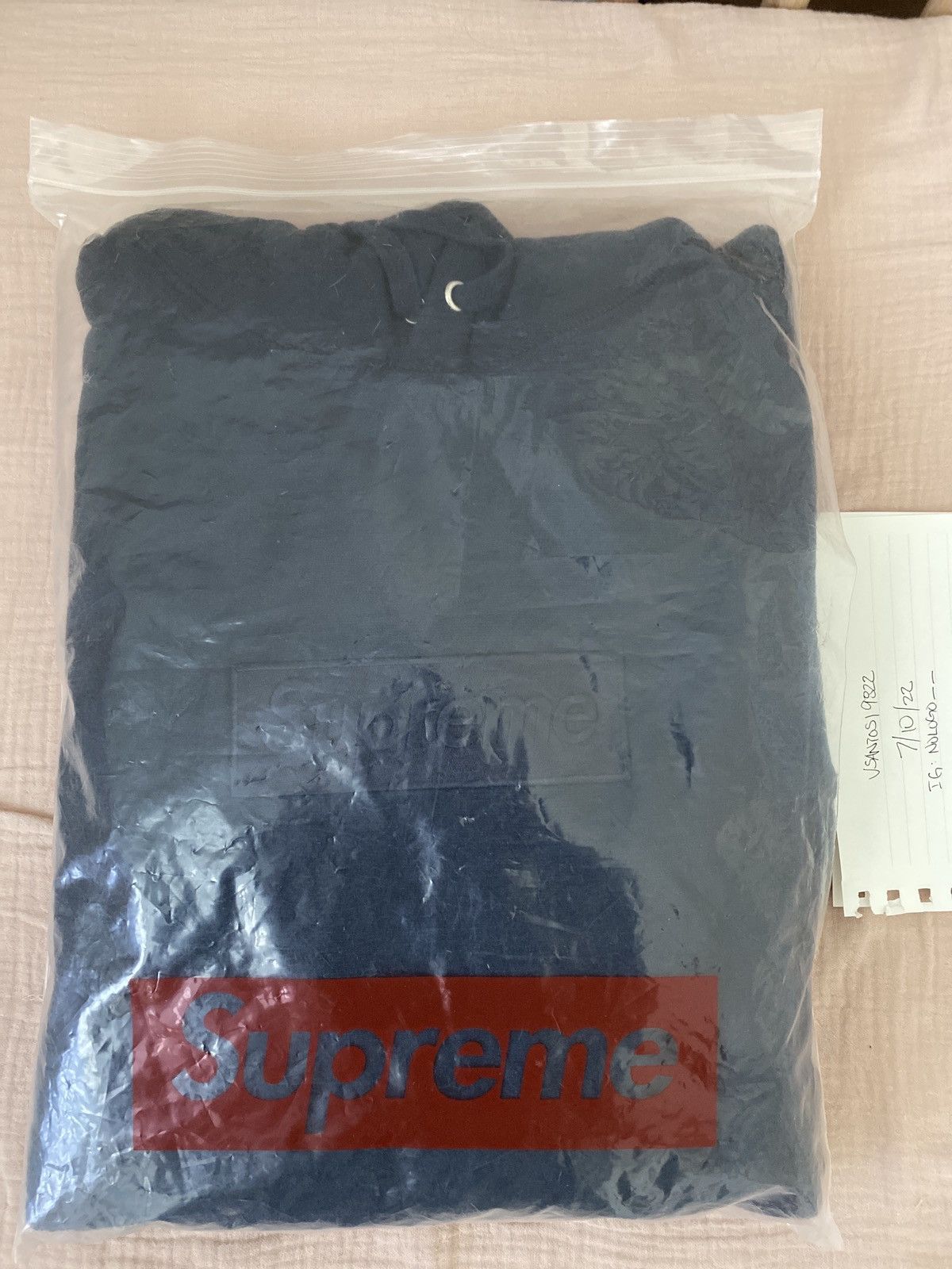 Navy Box Hoodie