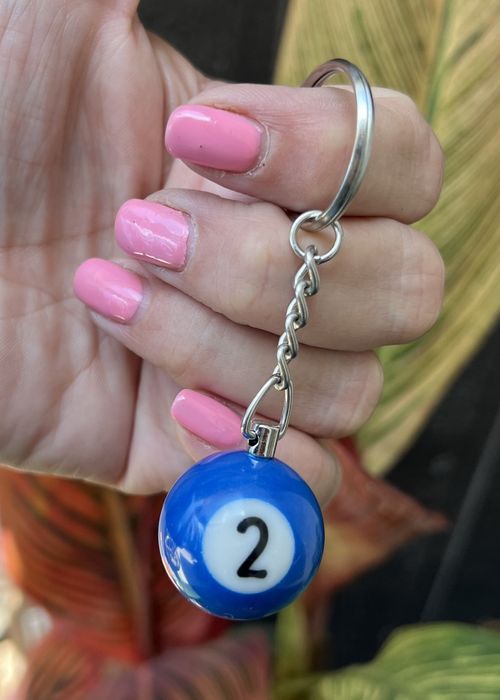 Vintage Pool ball keychain Size ONE SIZE - 2 Preview
