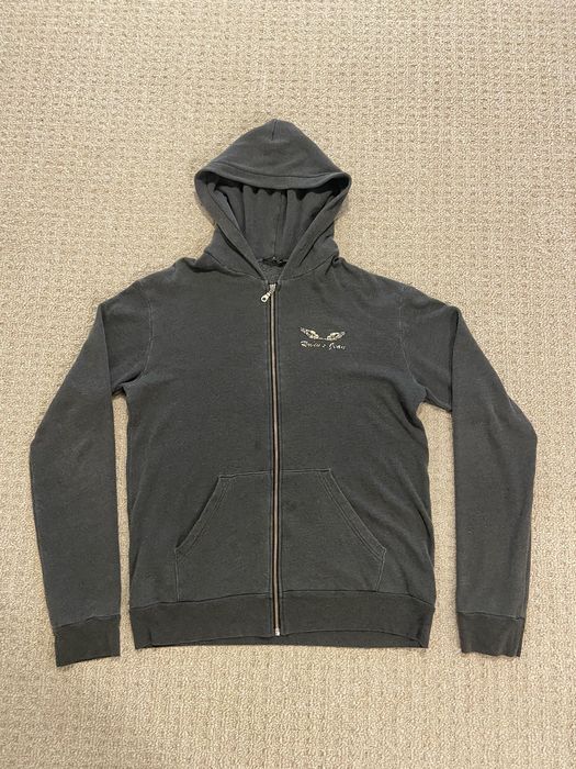 Vintage Robins Jean Zip Up Hoodie Gold Wings Logo Jacket Grailed