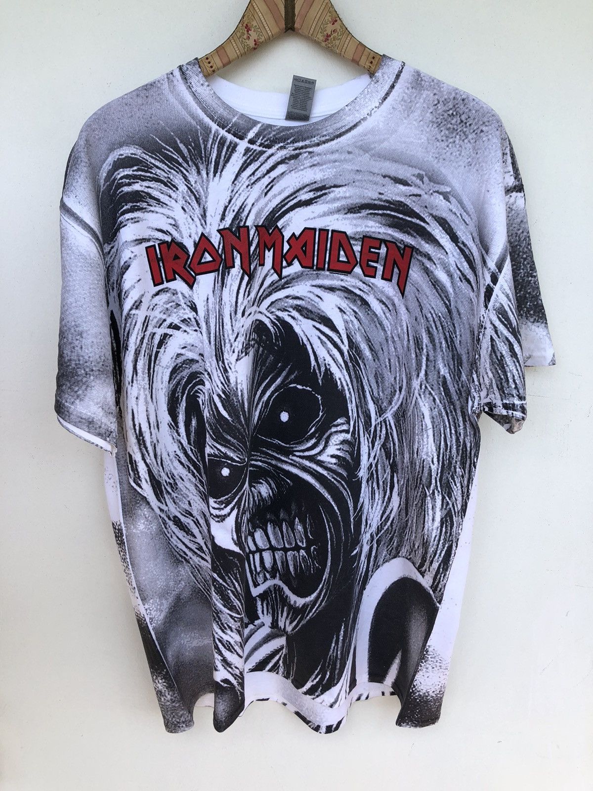 Band Tees × Iron Maiden Iron Maiden Full Print Vintage 90s style tee XLarge Size US XL / EU 56 / 4 - 1 Thumbnail
