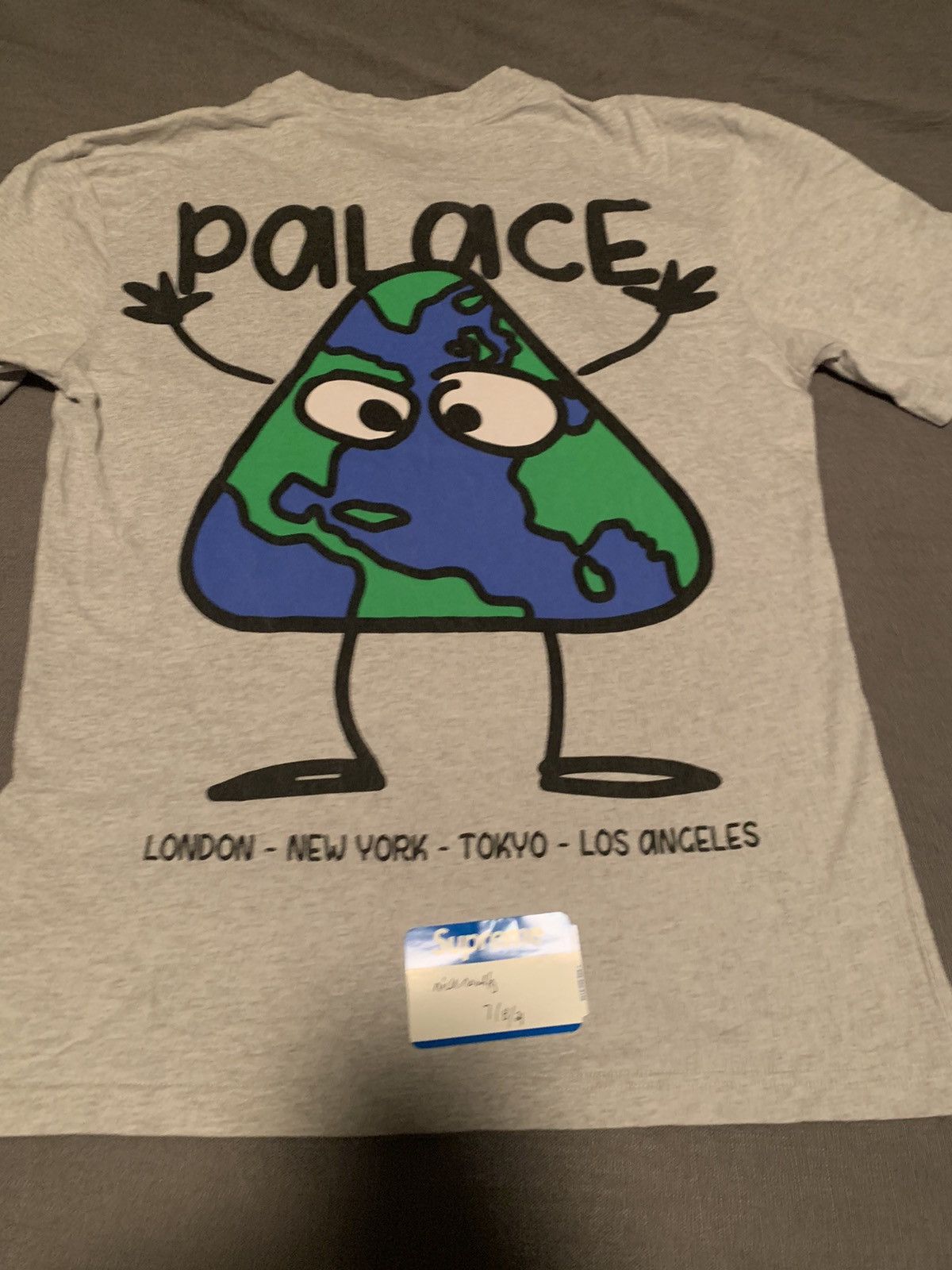 Palace Palace Globerone Tee Grey Size Medium Size US M / EU 48-50 / 2 - 1 Thumbnail