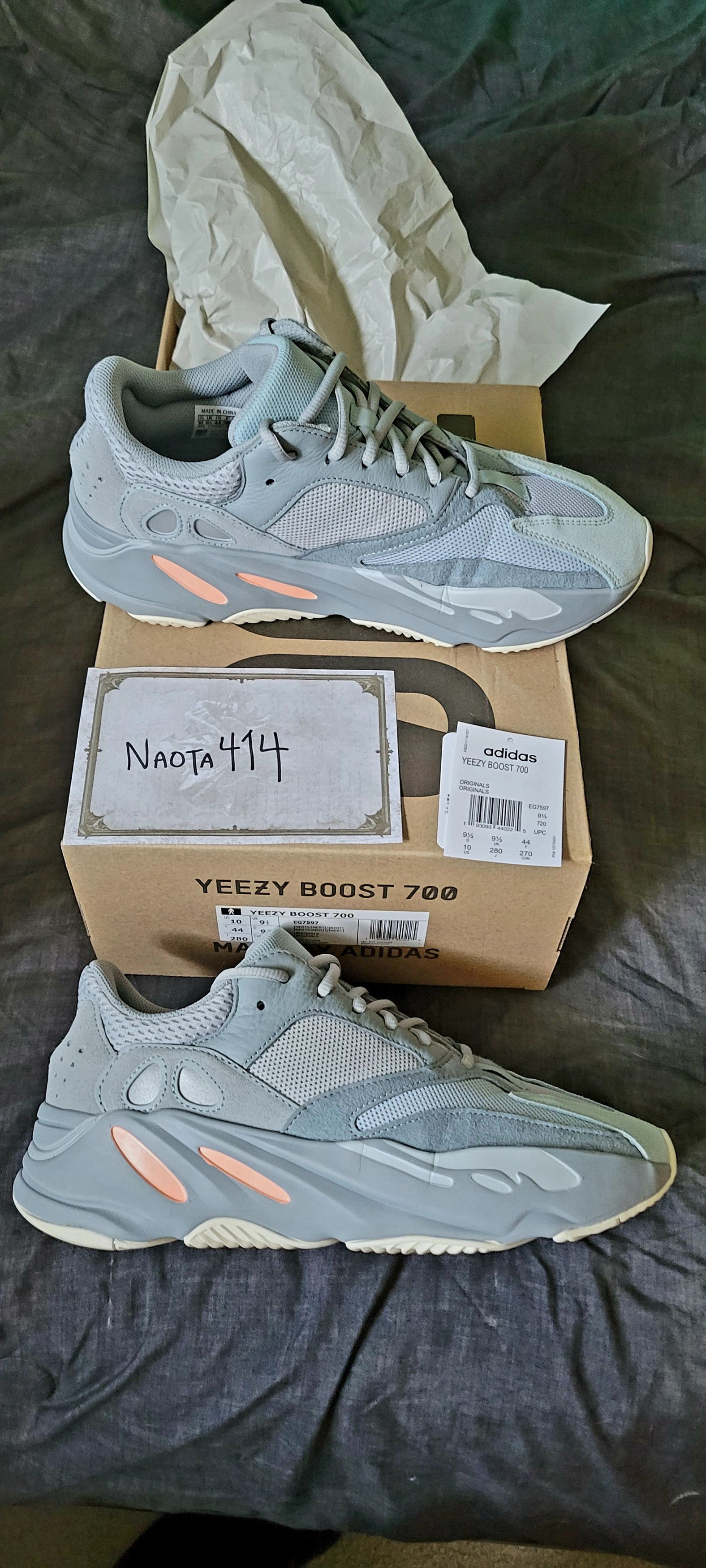 Adidas × Kanye West Yeezy 700 Inertia Size US 10 / EU 43 - 2 Thumbnail