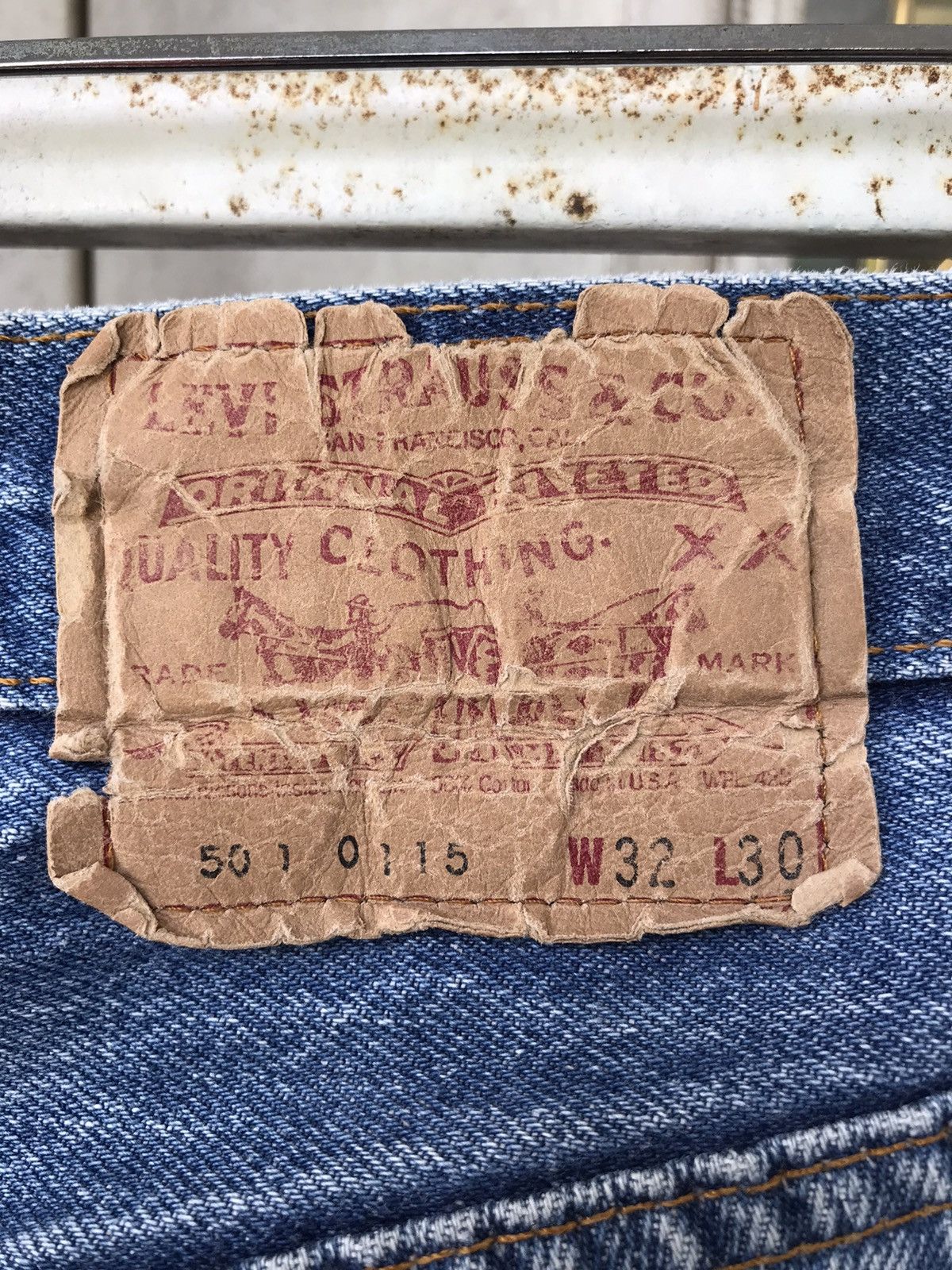 Levi's × Vintage Vintage 80s Levis 501 Regular Jeans Size US 30 / EU 46 - 10 Thumbnail