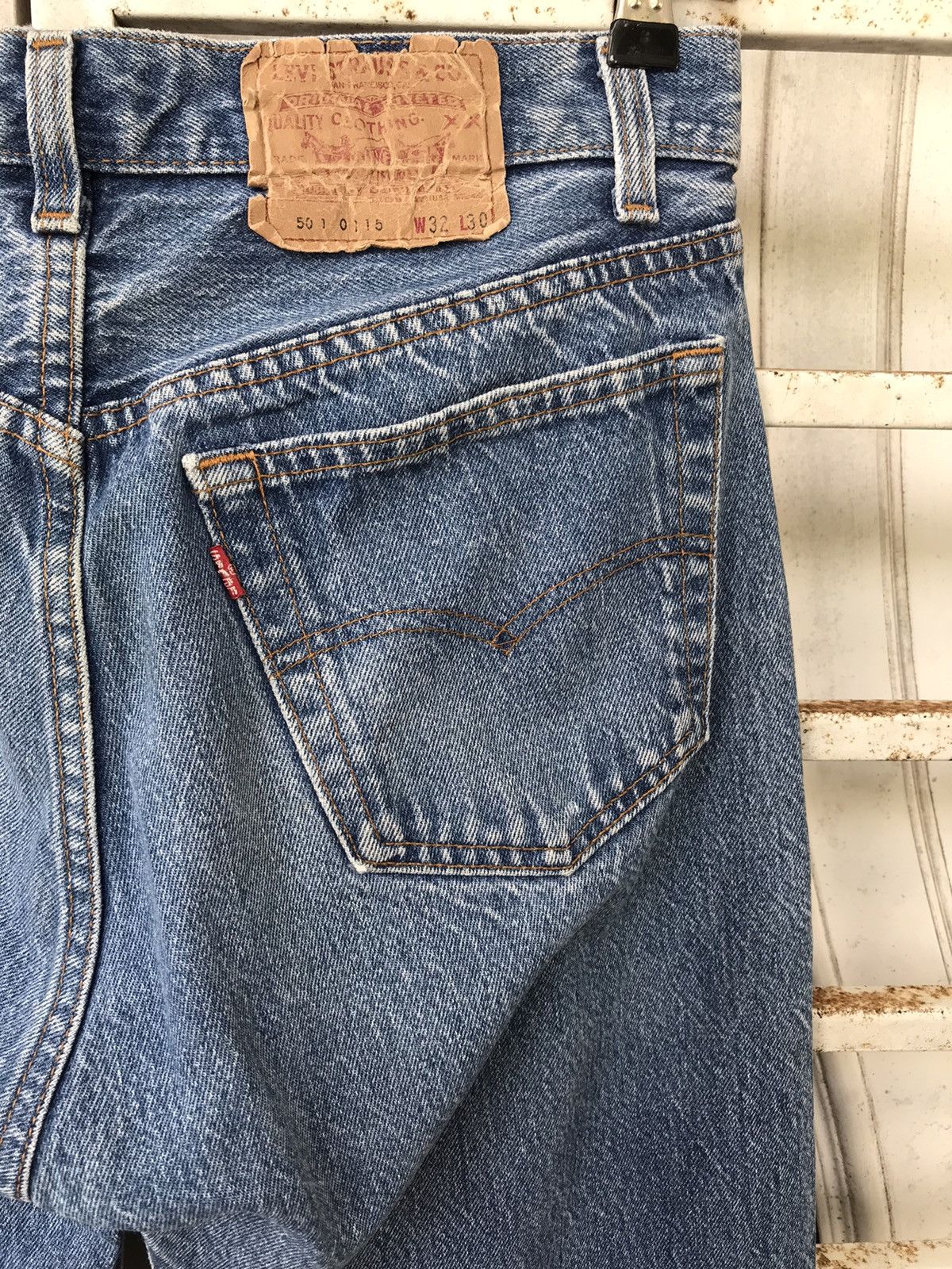 Levi's × Vintage Vintage 80s Levis 501 Regular Jeans Size US 30 / EU 46 - 11 Thumbnail