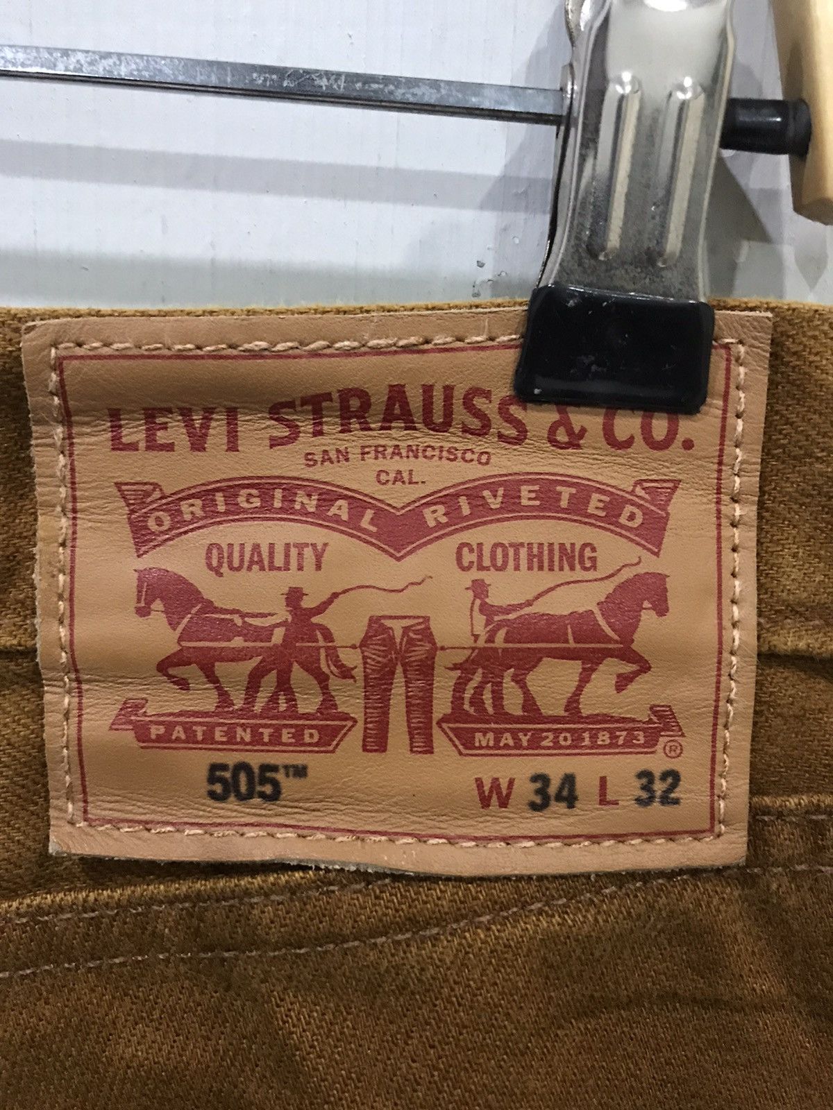 Levi's Levis 505 Bristish Khakis Denim Size US 35 - 7 Thumbnail