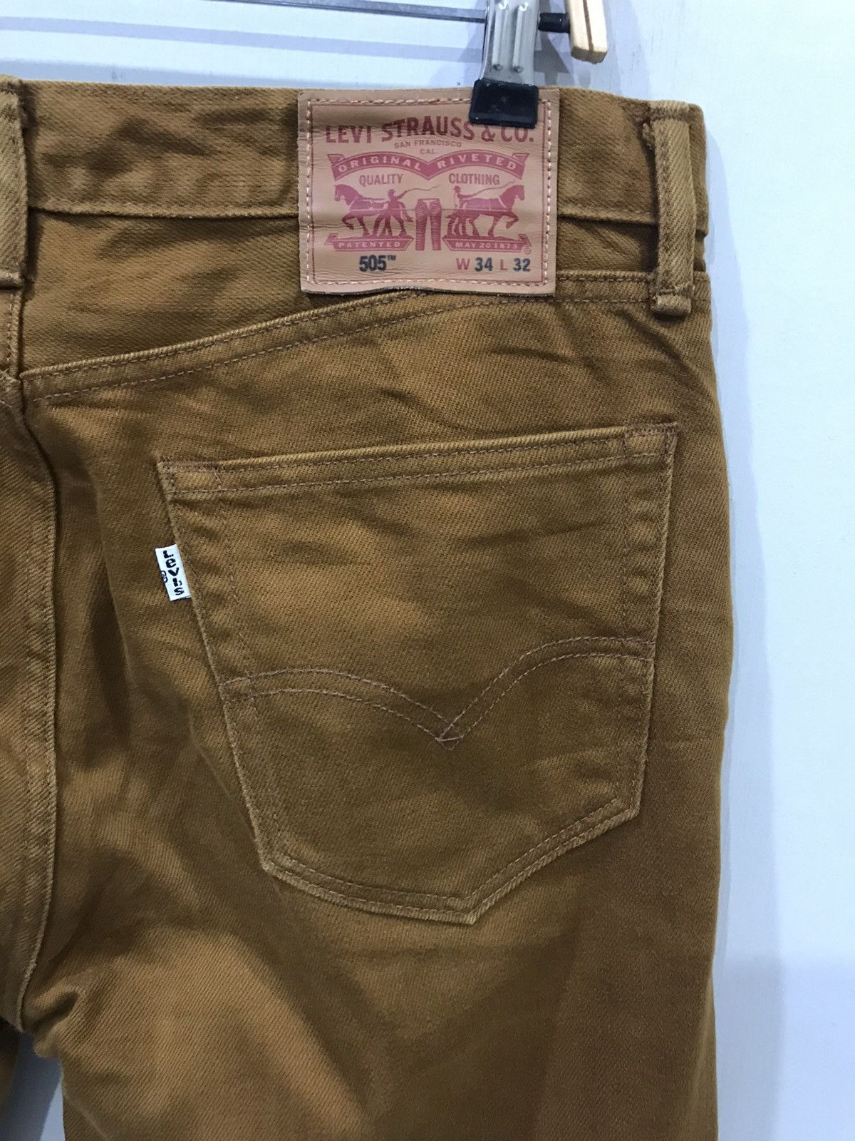 Levi's Levis 505 Bristish Khakis Denim Size US 35 - 9 Thumbnail
