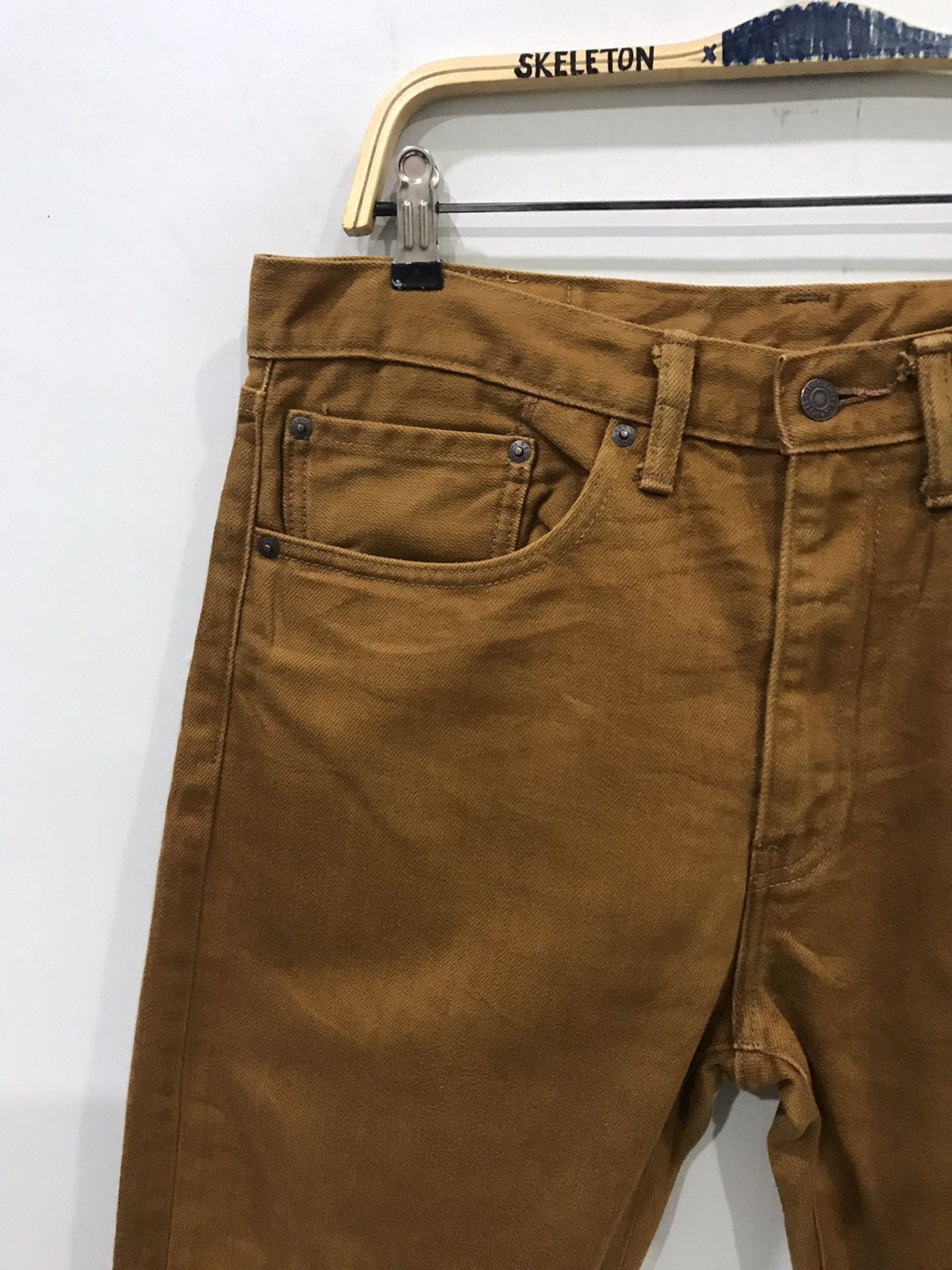Levi's Levis 505 Bristish Khakis Denim Size US 35 - 3 Thumbnail