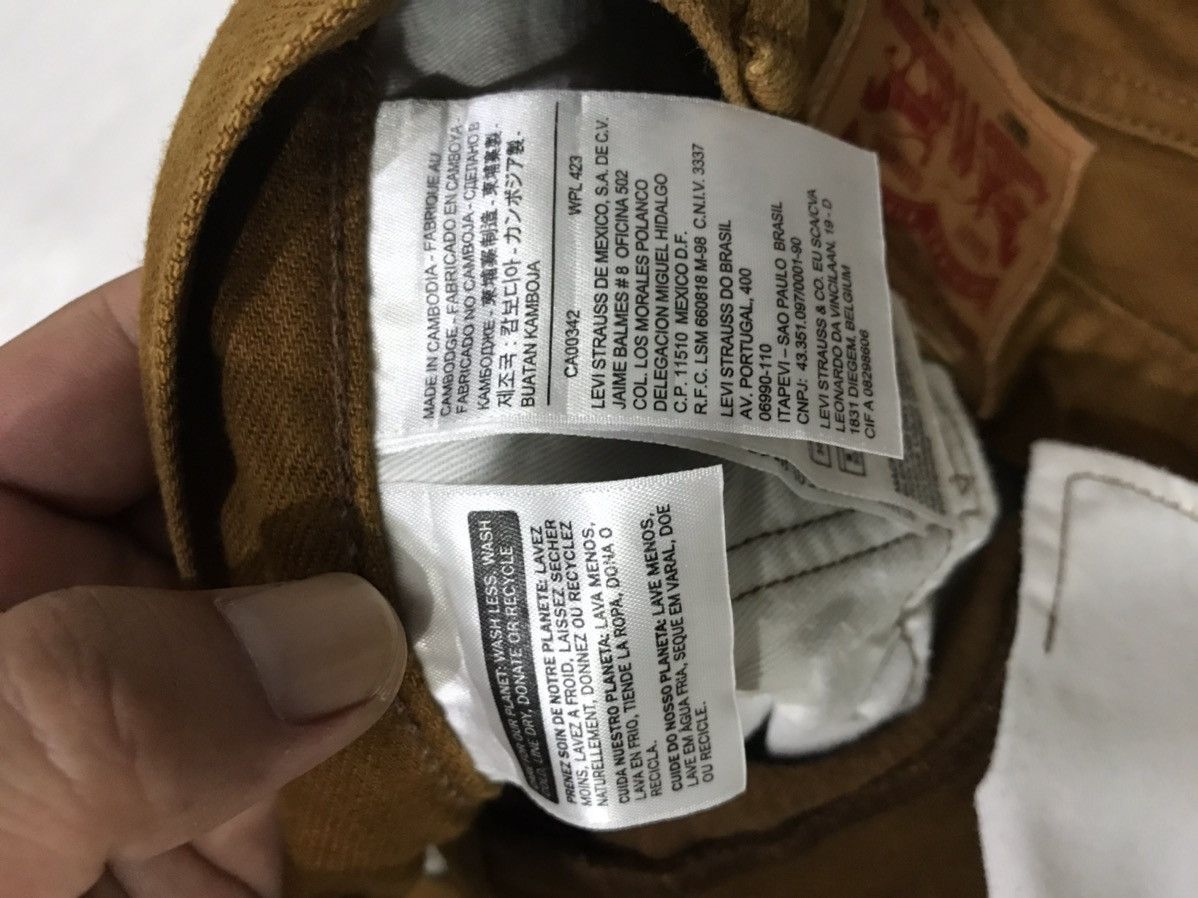 Levi's Levis 505 Bristish Khakis Denim Size US 35 - 13 Thumbnail