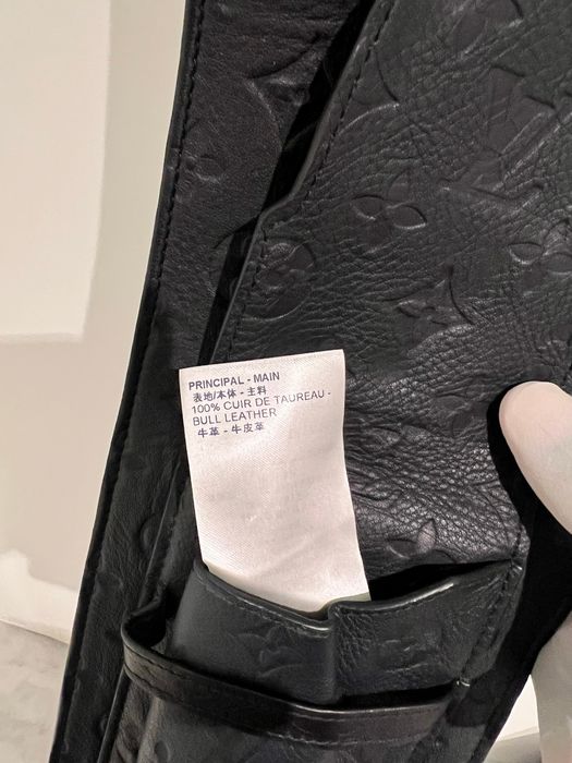 Louis Vuitton Embossed Midnight Monogram Bomber Jacket
