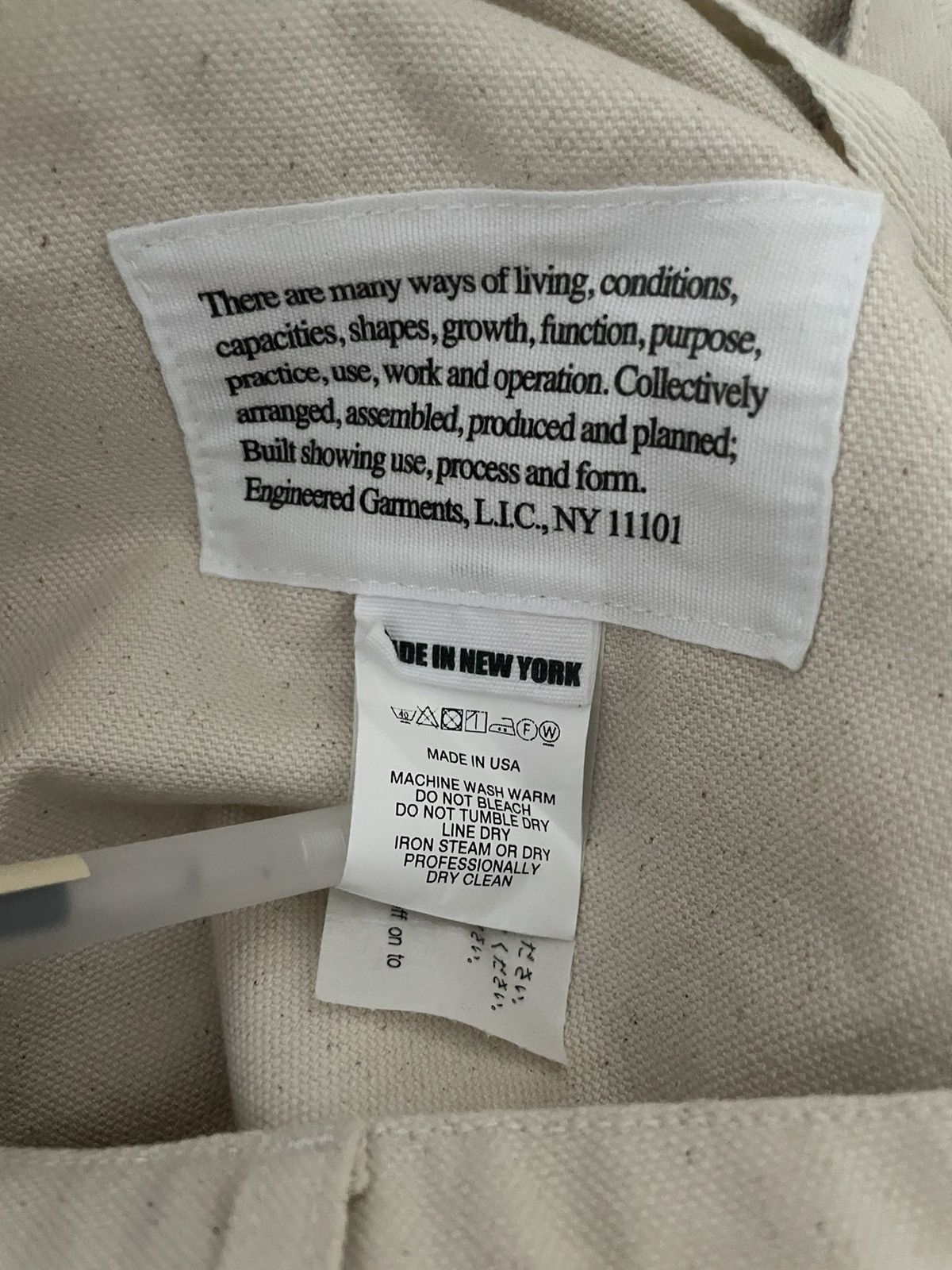 Engineered Garments Fatigue Pant Natural 12oz Duck Canvas Size US 34 / EU 50 - 4 Thumbnail