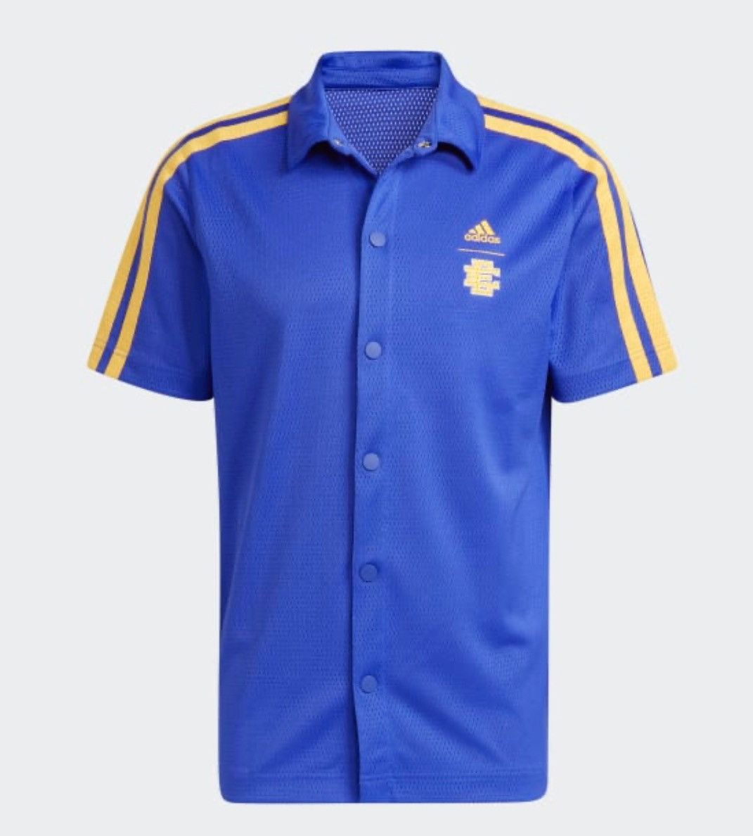 Adidas × Eric Emanuel HOOPS SUMMER ESSENTIALS SNAP SHOOTER TEE Blue/XL Size US L / EU 52-54 / 3 - 2 Thumbnail