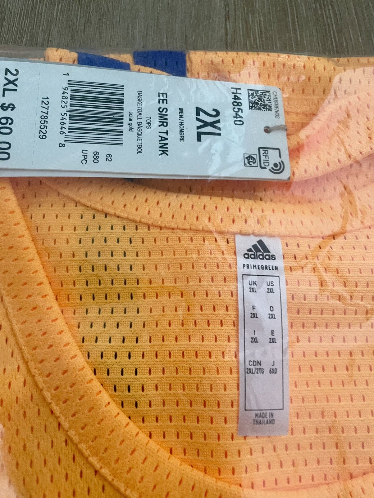 Adidas × Eric Emanuel ERIC EMANUEL x Adidas HOOPS SUMMER ESSENTIALS TANK TOP Size US XXL / EU 58 / 5 - 7 Thumbnail