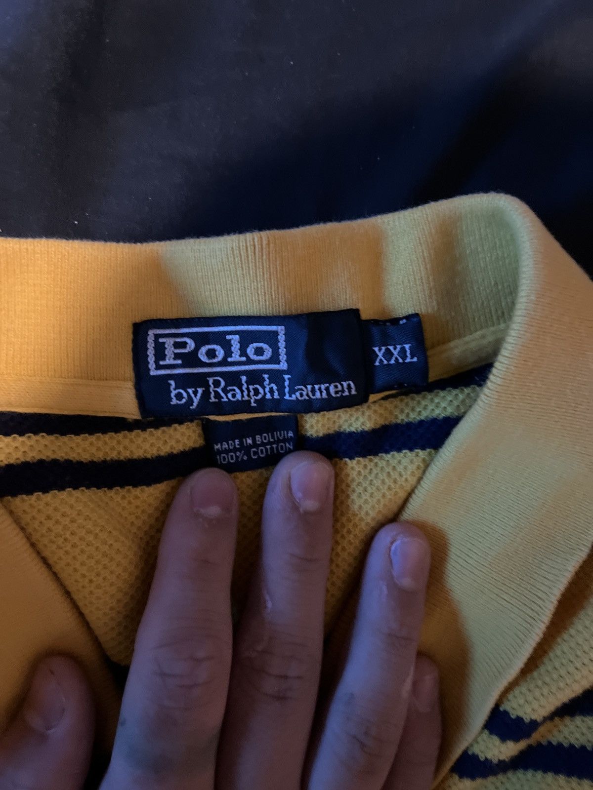 Polo Ralph Lauren vintage yellow polo ralph lauren sweater Size US XL / EU 56 / 4 - 2 Preview