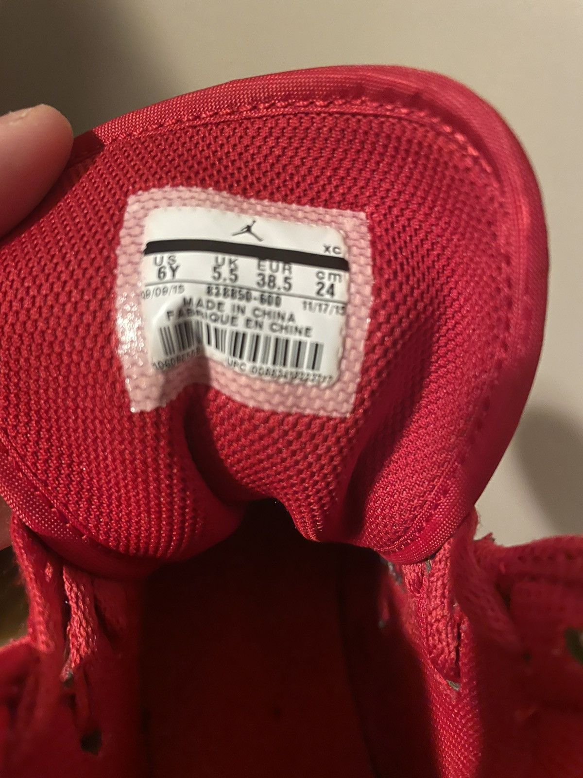 Jordan Brand Air Jordan 1 Retro Hi Prem BG Red Elephant *STEAL* SIZE 6 Size US 6 / EU 39 - 5 Thumbnail