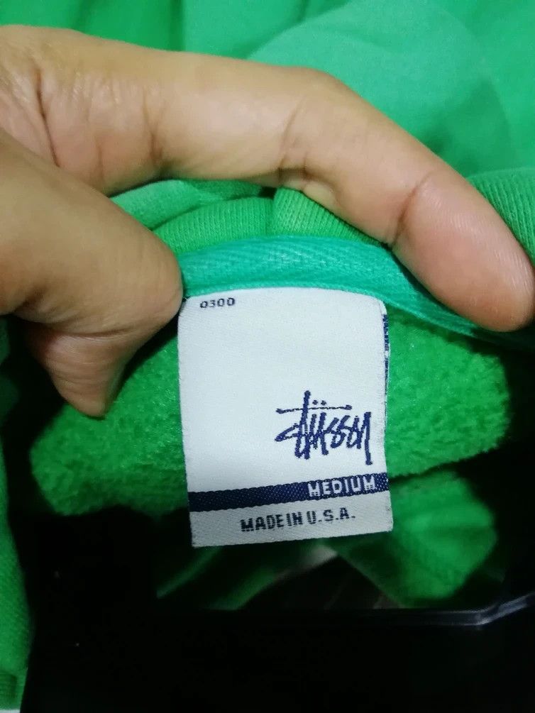 Stussy × Vintage vintage STUSSY Green Hoodie Size US M / EU 48-50 / 2 - 6 Thumbnail