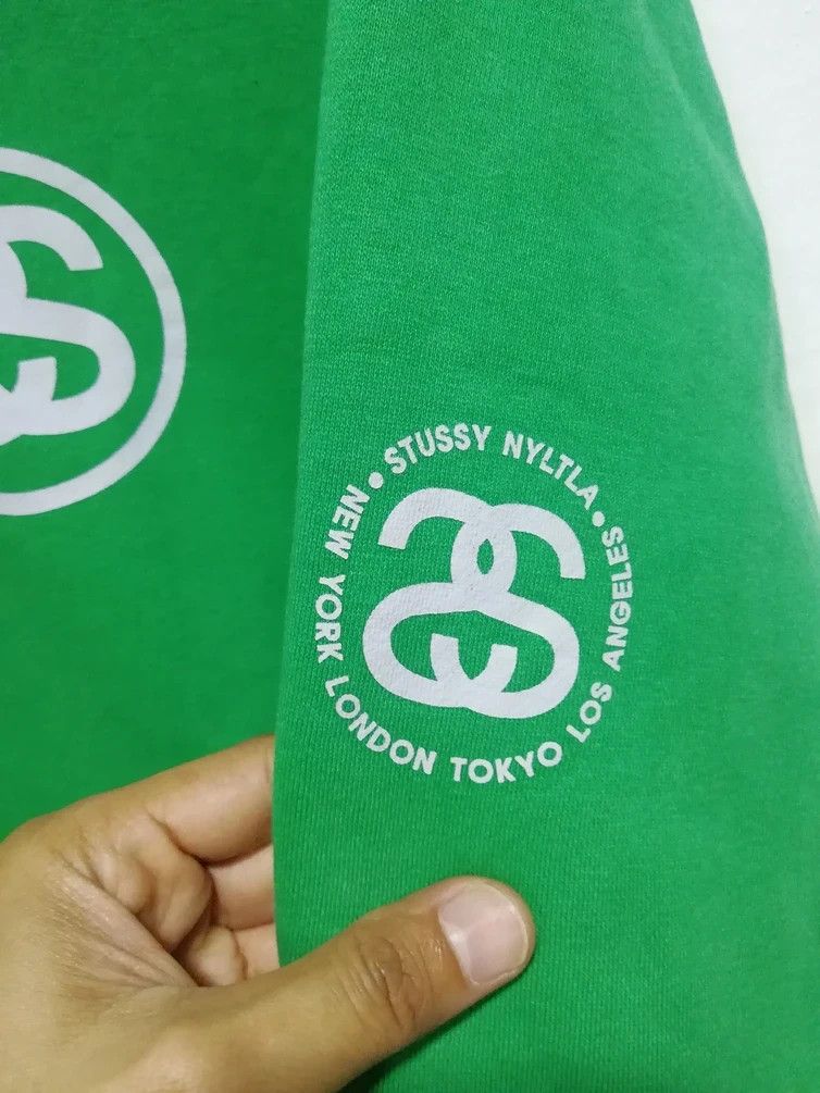 Stussy × Vintage vintage STUSSY Green Hoodie Size US M / EU 48-50 / 2 - 5 Thumbnail