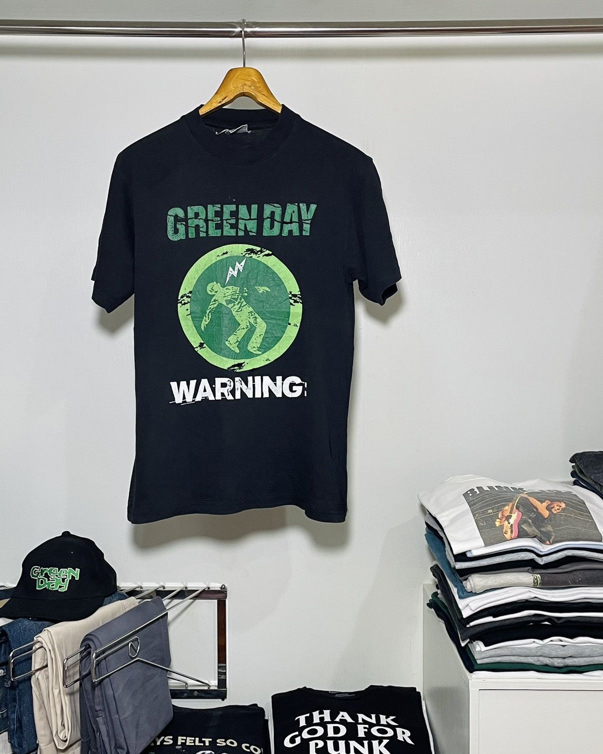 Band Tees VINTAGE 00s GREEN DAY WARNING T-SHIRT Size US M / EU 48-50 / 2 - 1 Thumbnail