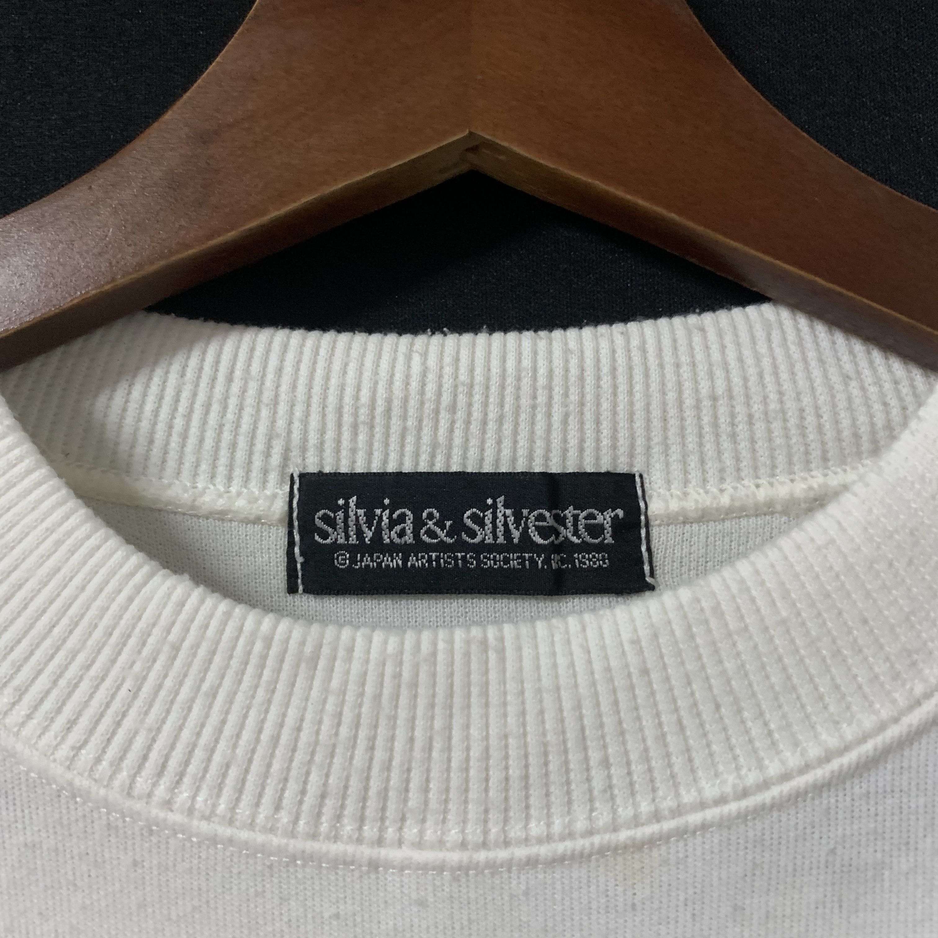 Japanese Brand Vintage Silvia & Silvester Crewneck Rainbow Fonts Sweater Size US M / EU 48-50 / 2 - 6 Thumbnail