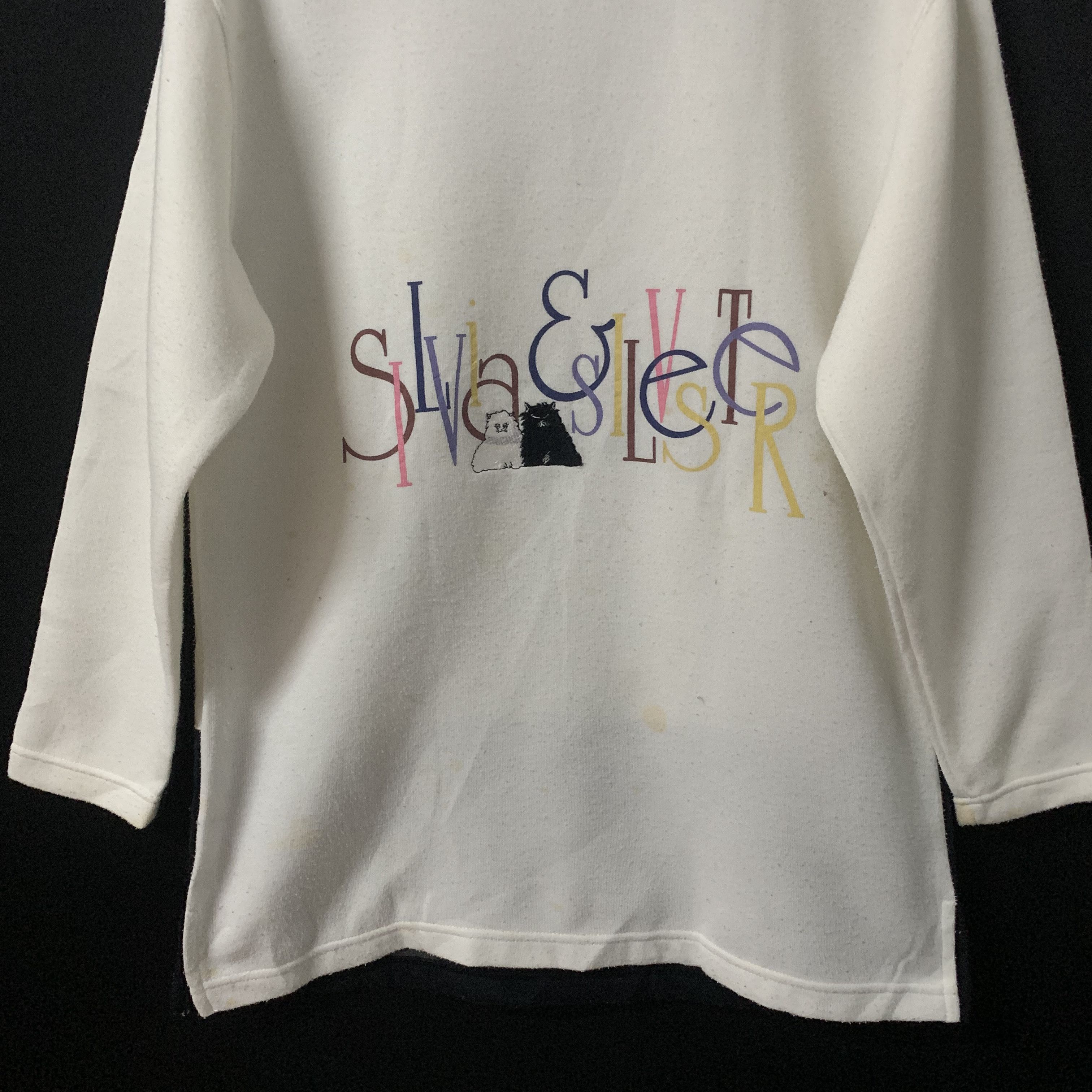Japanese Brand Vintage Silvia & Silvester Crewneck Rainbow Fonts Sweater Size US M / EU 48-50 / 2 - 2 Thumbnail