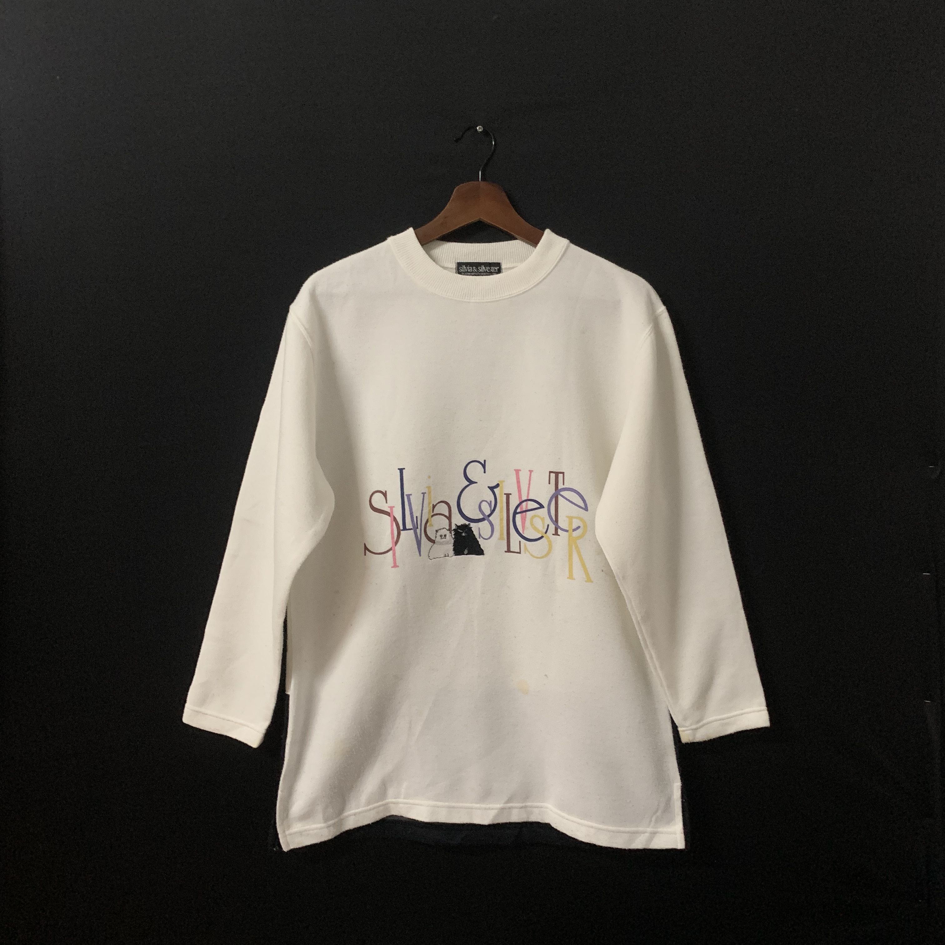Japanese Brand Vintage Silvia & Silvester Crewneck Rainbow Fonts Sweater Size US M / EU 48-50 / 2 - 1 Thumbnail