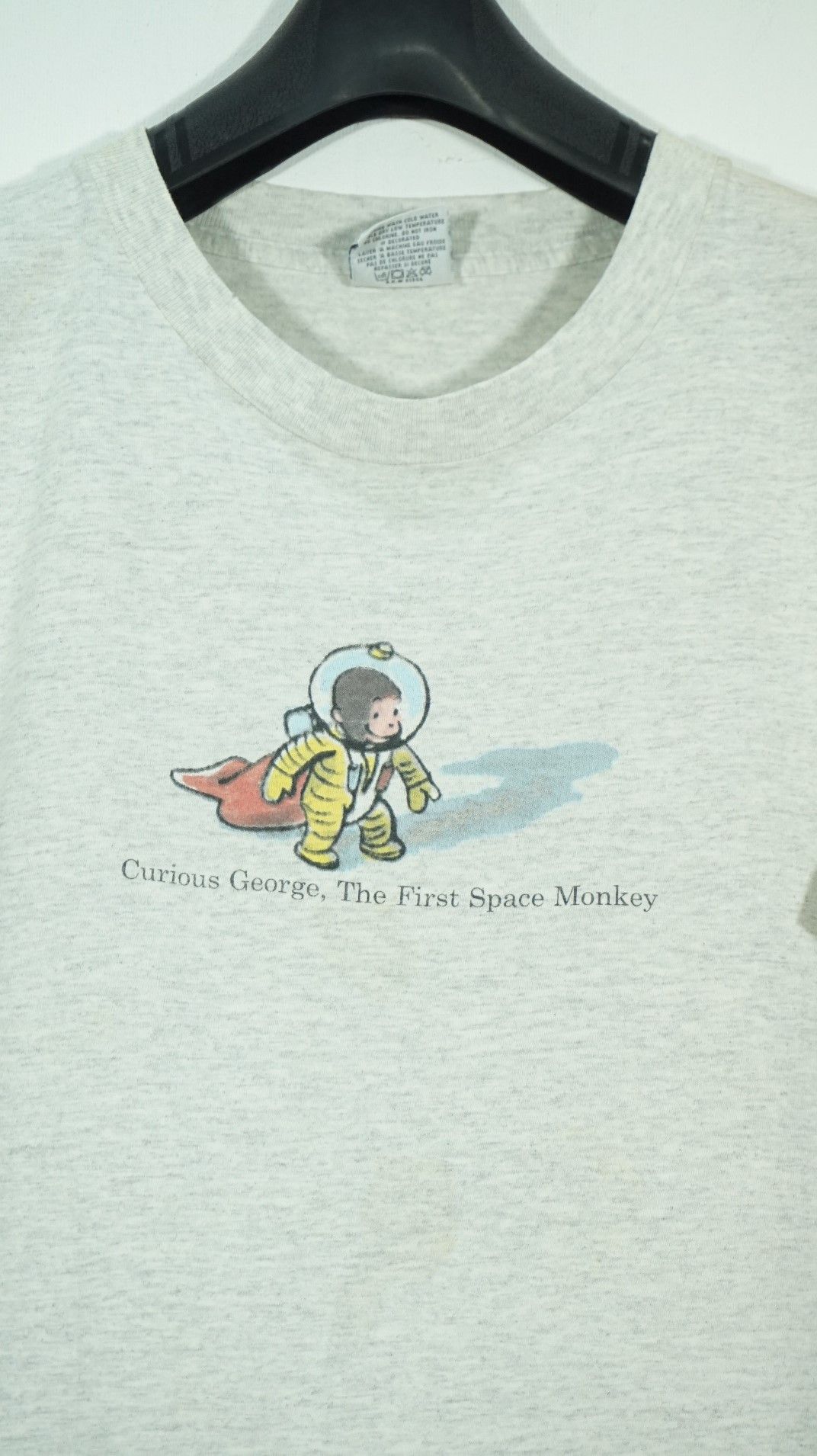 Curious George T-shirt Grey Youth Medium retailer Vintage Space Monkey 1995