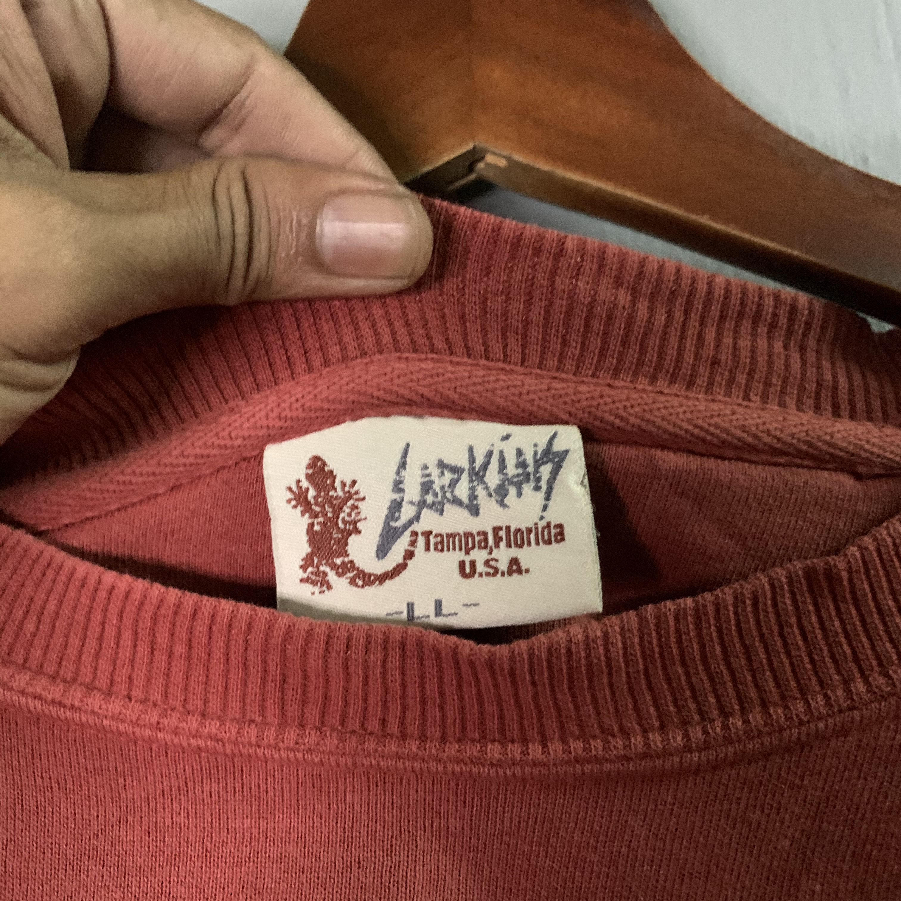 Japanese Brand SEND OFFERS 🔥 Larkins Tampa Florida With Patches Sweatshirt Size US XL / EU 56 / 4 - 8 Thumbnail