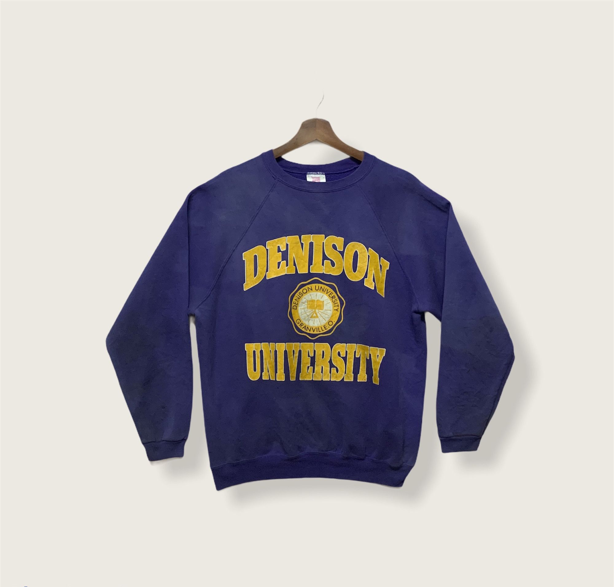 Hanes FLA⚡️H ⚡️ALE 🔥 Vintage Denison University Crewneck Sweater Size US L / EU 52-54 / 3 - 1 Thumbnail