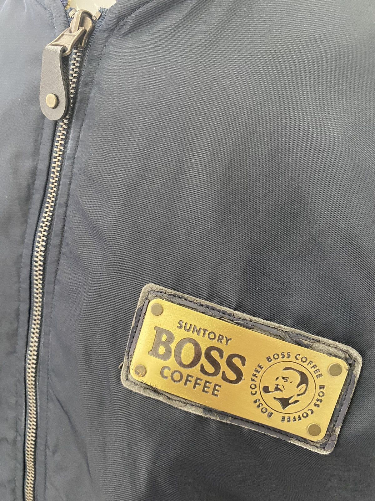 Japanese Brand × Vintage VTG DISTRESSED SUNTORY COFFEE REVERSIBLE FLIGHT JACKET Size US M / EU 48-50 / 2 - 7 Thumbnail