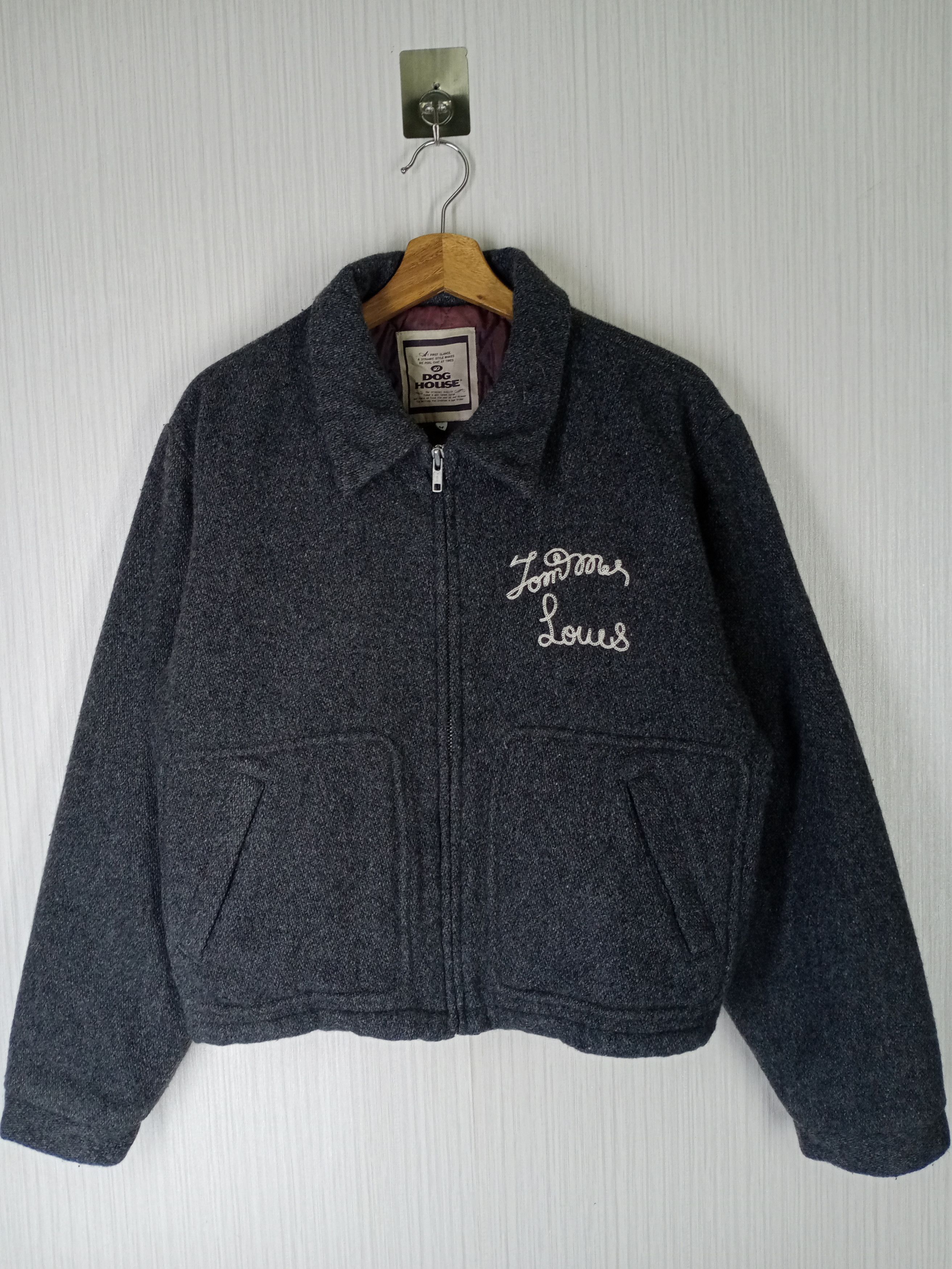 Japanese Brand Vintage 90's Straight Shooter's Wool Bomber Jacket Size US M / EU 48-50 / 2 - 2 Thumbnail
