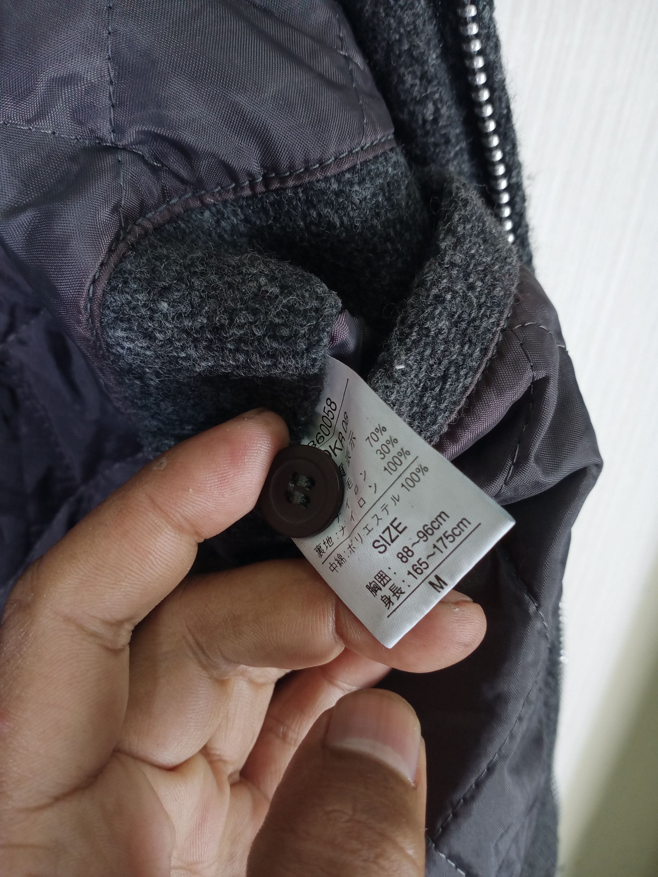 Japanese Brand Vintage 90's Straight Shooter's Wool Bomber Jacket Size US M / EU 48-50 / 2 - 7 Thumbnail