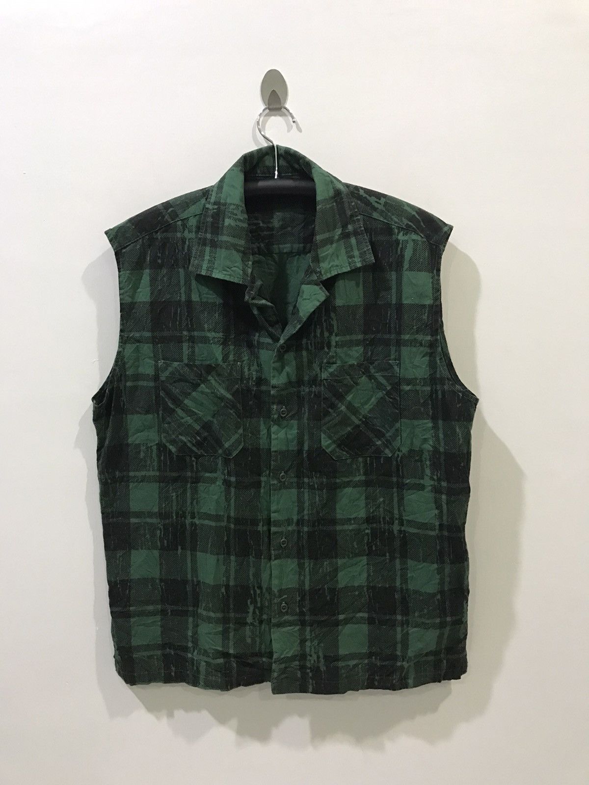 Japanese Brand × Seditionaries BRTH.BREATH Japan Plaid Punk Sleeveless Shirt Size US L / EU 52-54 / 3 - 1 Thumbnail
