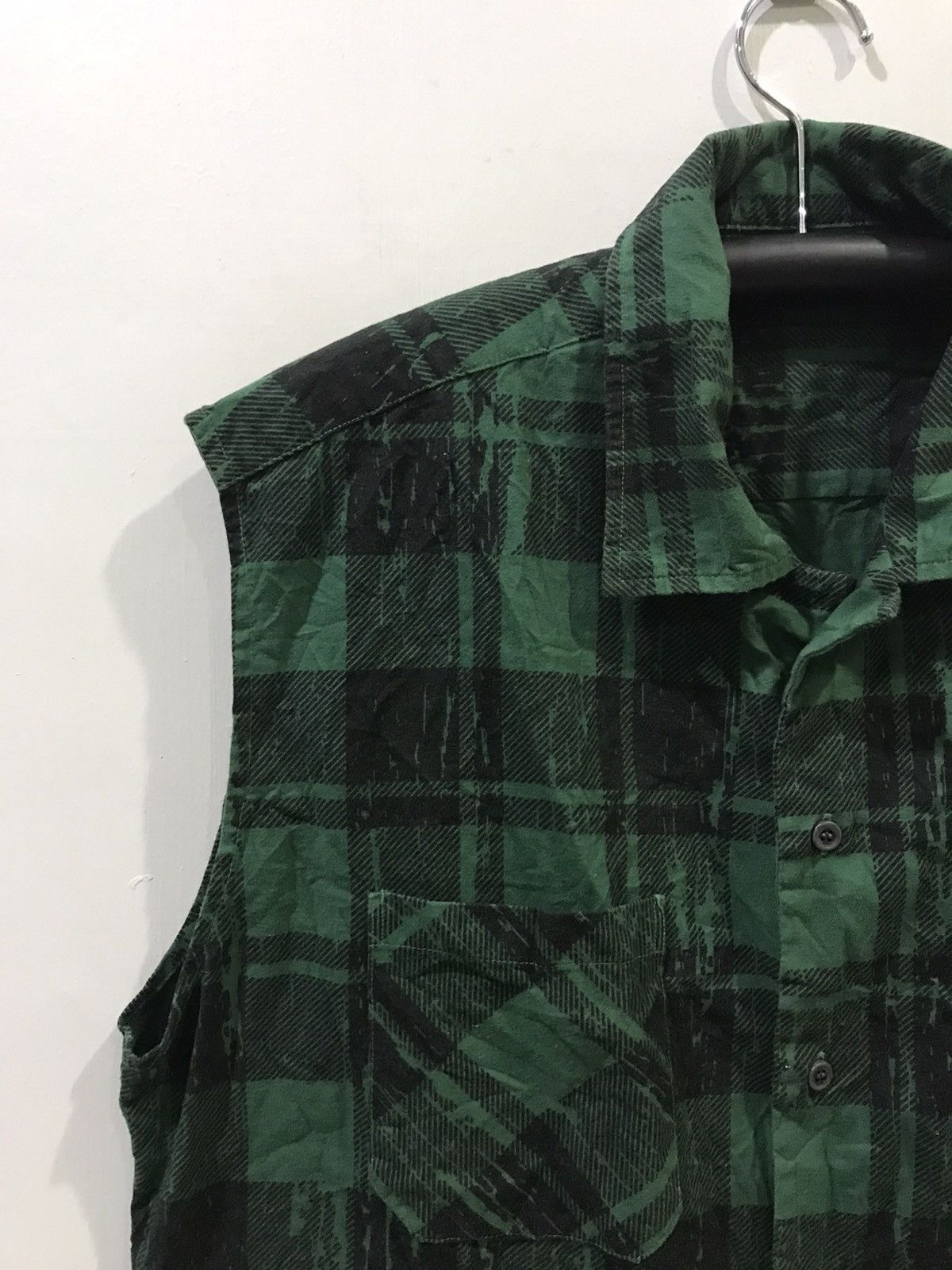 Japanese Brand × Seditionaries BRTH.BREATH Japan Plaid Punk Sleeveless Shirt Size US L / EU 52-54 / 3 - 4 Thumbnail