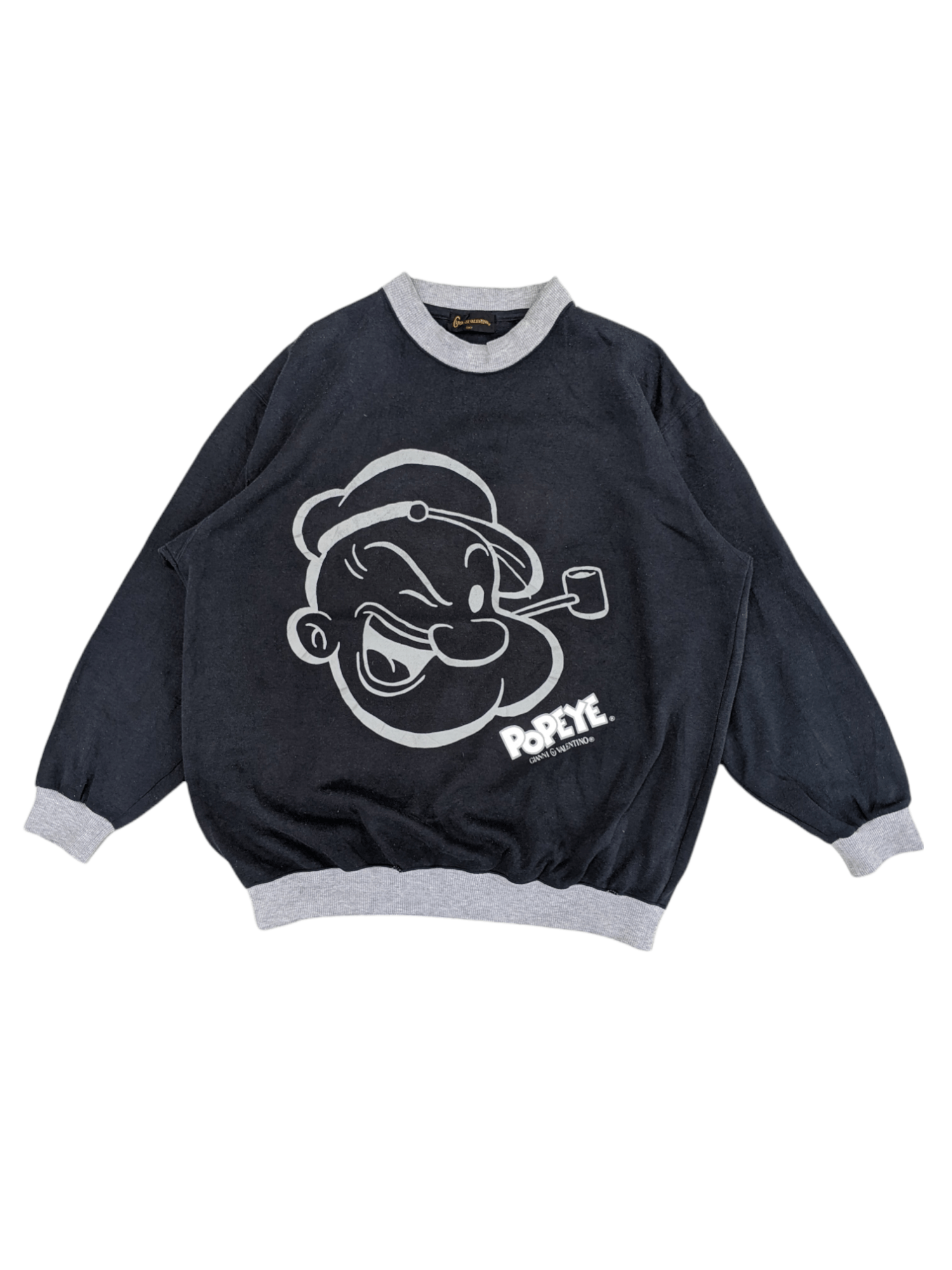 image of gianni Valentino X Popeye Sweatshirt in Black, Men's (Size XL)