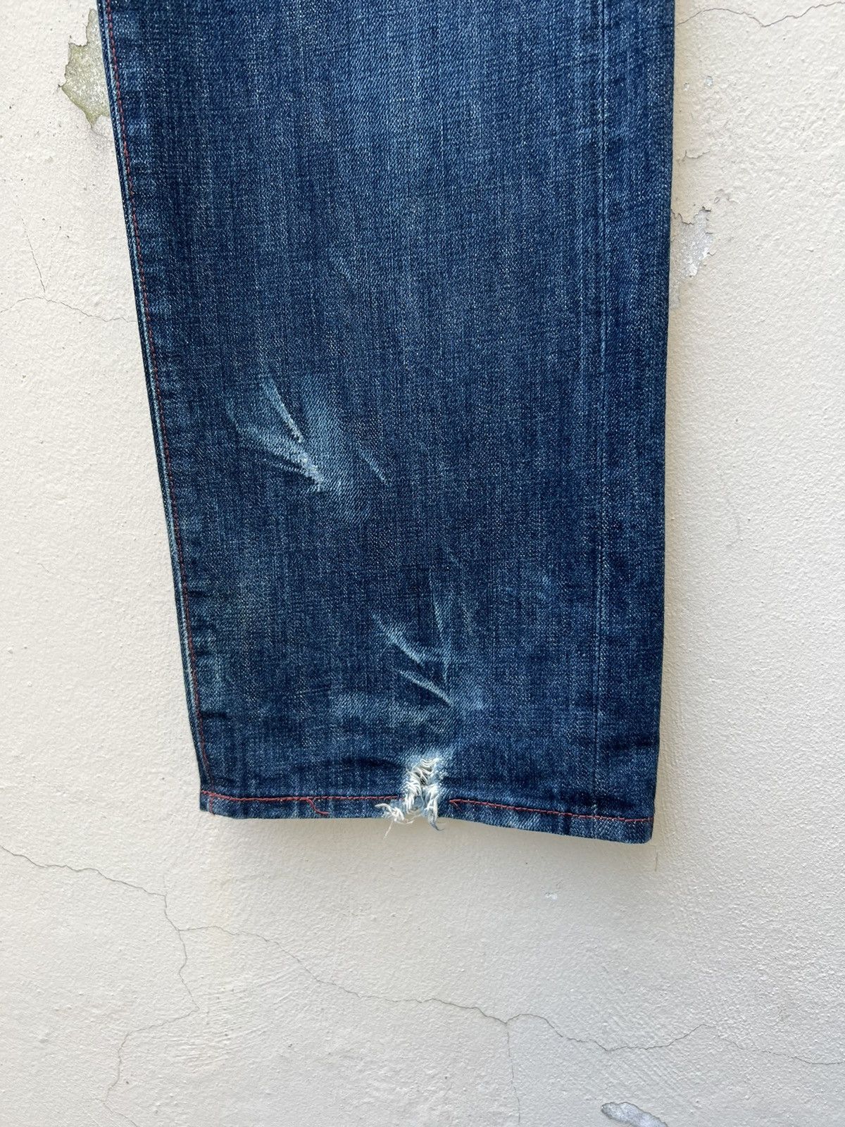 Mizra Jeans Kyoto Vintage Zen Kyoto Hand Painted Denim Ripped Jeans Size US 34 / EU 50 - 17 Thumbnail